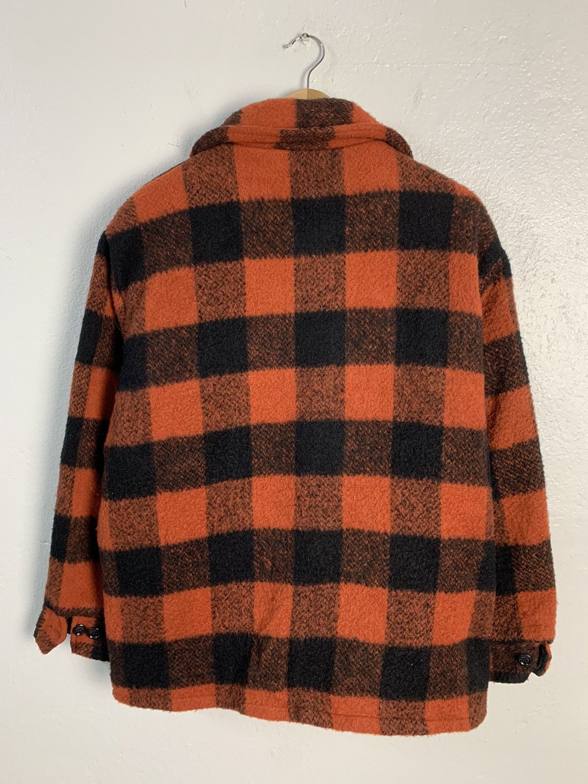 Vintage Vintage Melton Plaid Wool Jacket Size US L / EU 52-54 / 3 - 7 Thumbnail