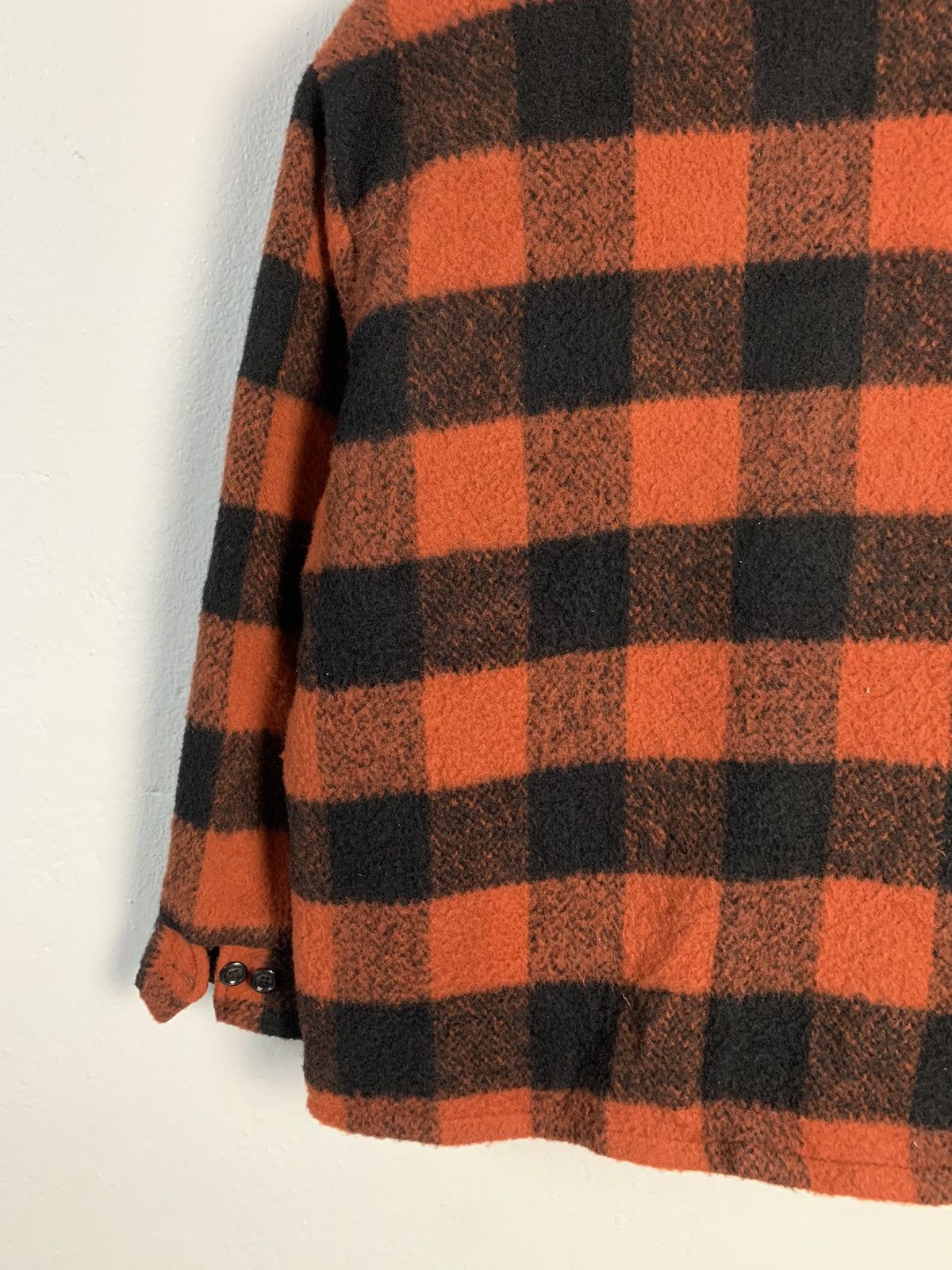 Vintage Vintage Melton Plaid Wool Jacket Size US L / EU 52-54 / 3 - 9 Thumbnail