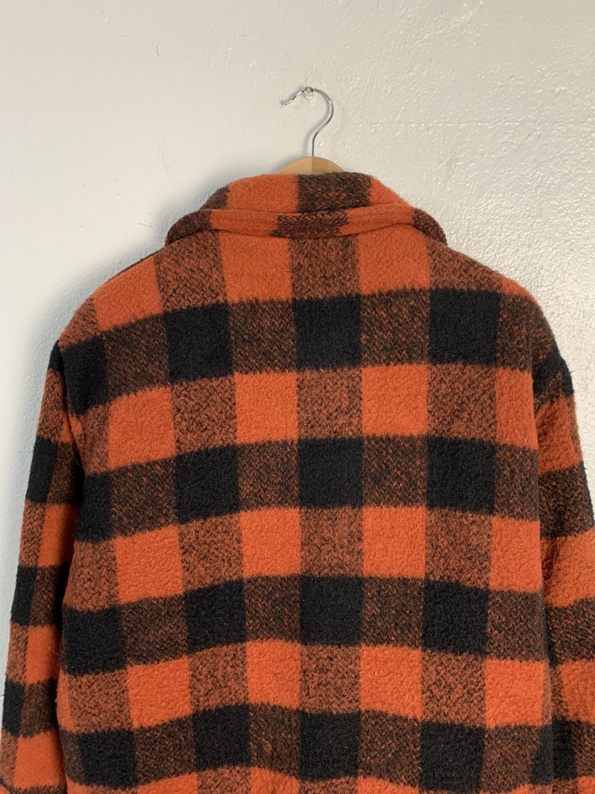 Vintage Vintage Melton Plaid Wool Jacket Size US L / EU 52-54 / 3 - 10 Thumbnail