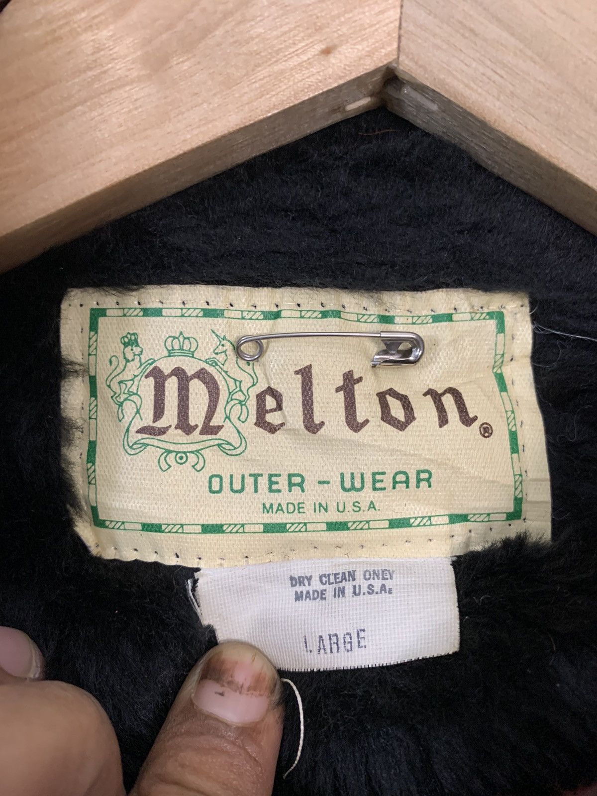 Vintage Vintage Melton Plaid Wool Jacket Size US L / EU 52-54 / 3 - 5 Thumbnail