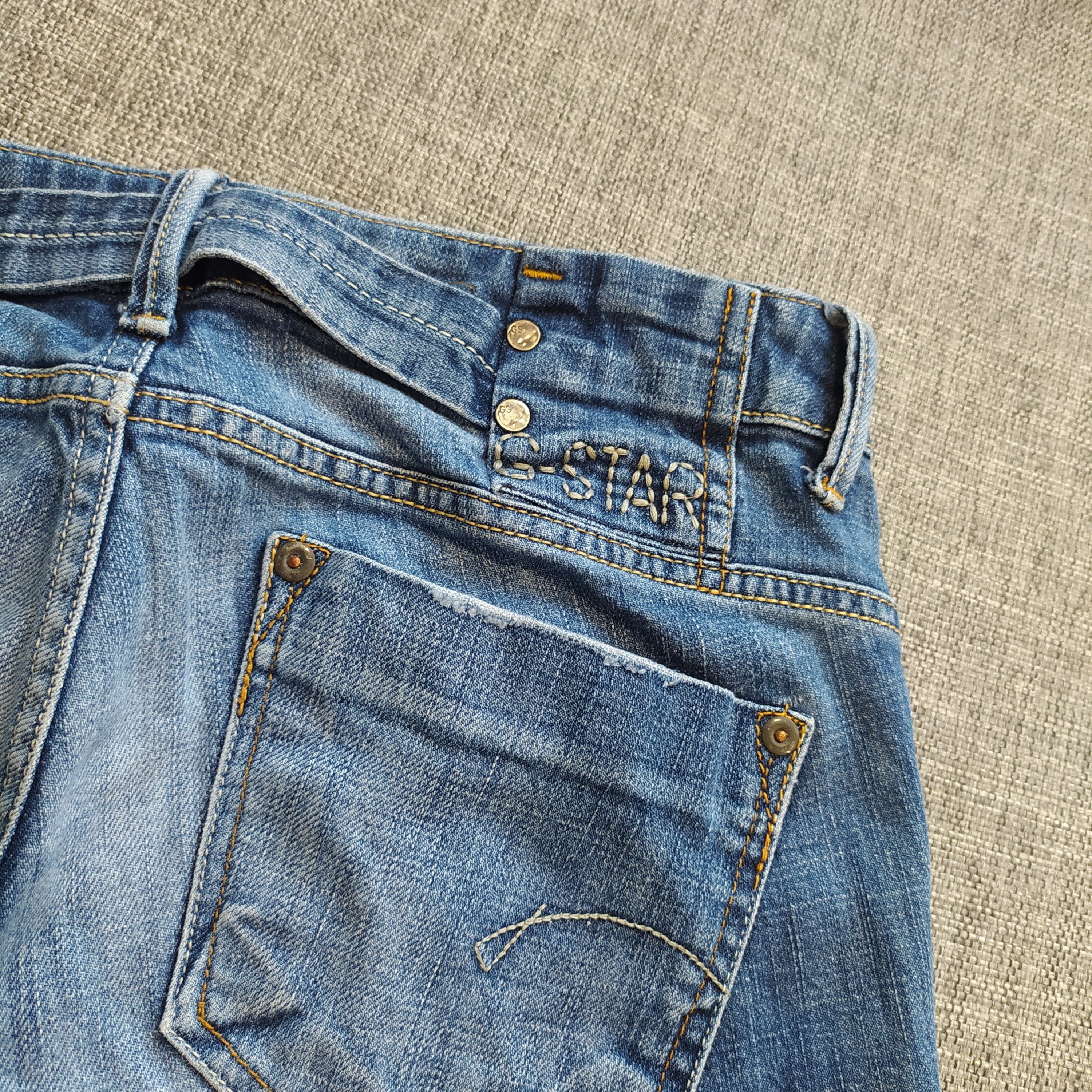 G-Star × Vintage Vintage Y2K Gstar 96 Raw Logo Midge Straight Denim Jeans Size 30" / US 8 / IT 44 - 7 Thumbnail