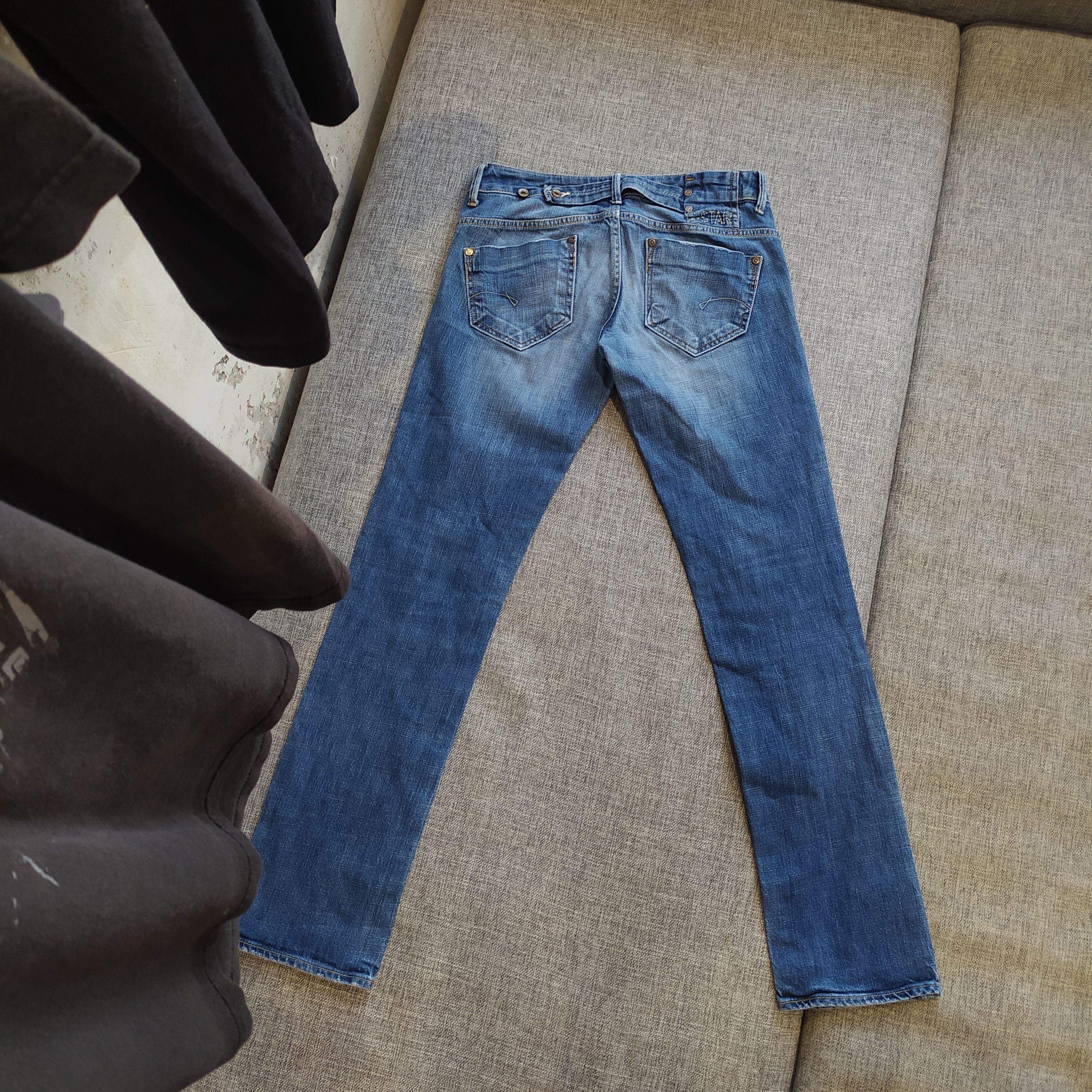 G-Star × Vintage Vintage Y2K Gstar 96 Raw Logo Midge Straight Denim Jeans Size 30" / US 8 / IT 44 - 5 Thumbnail