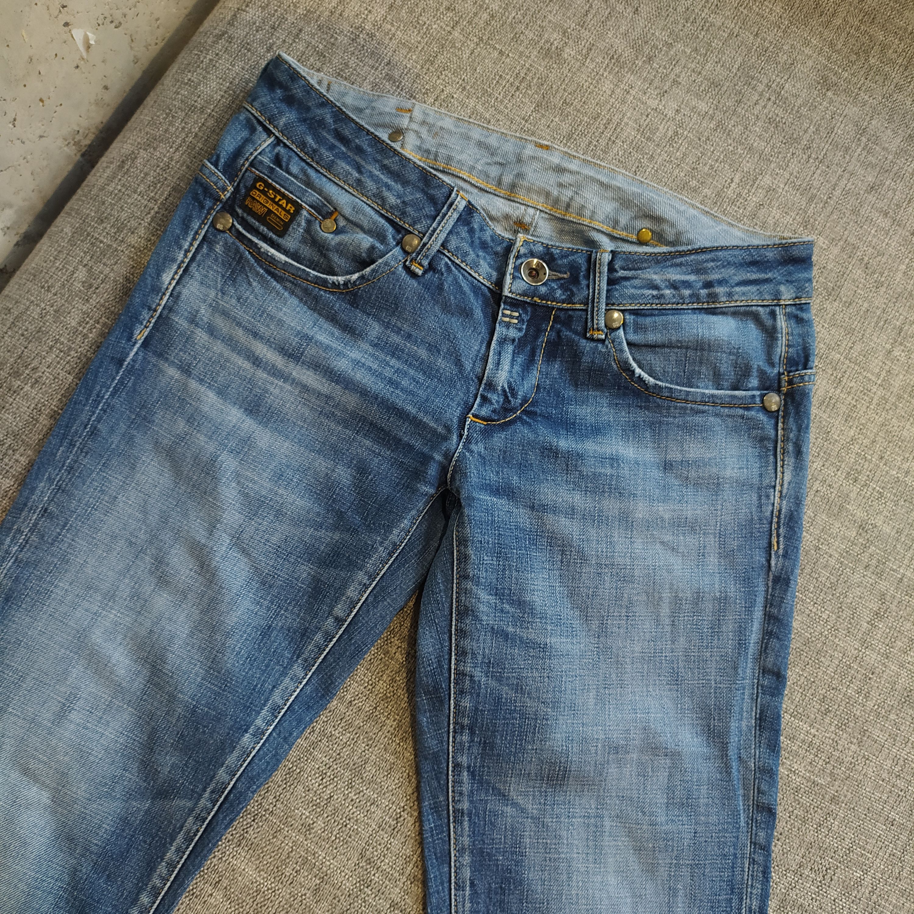 G-Star × Vintage Vintage Y2K Gstar 96 Raw Logo Midge Straight Denim Jeans Size 30" / US 8 / IT 44 - 2 Thumbnail