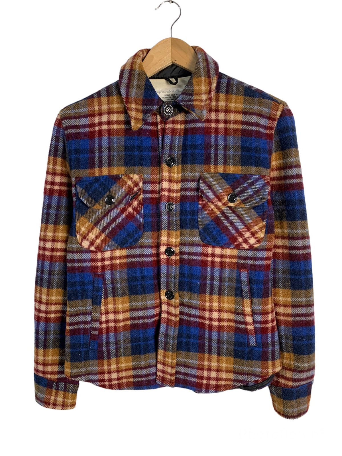 image of Fidelity Jornal Standard Plaid Jacket in Blue, Women's (Size Small)