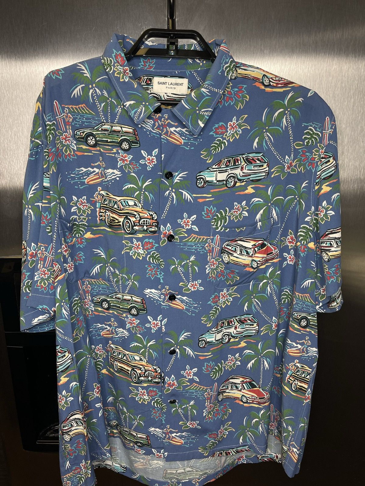 Saint Laurent Paris × Yves Saint Laurent Hawaiian button up Size US XL / EU 56 / 4 - 1 Thumbnail