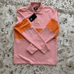 golf le fleur flower embroidered polo candy pink