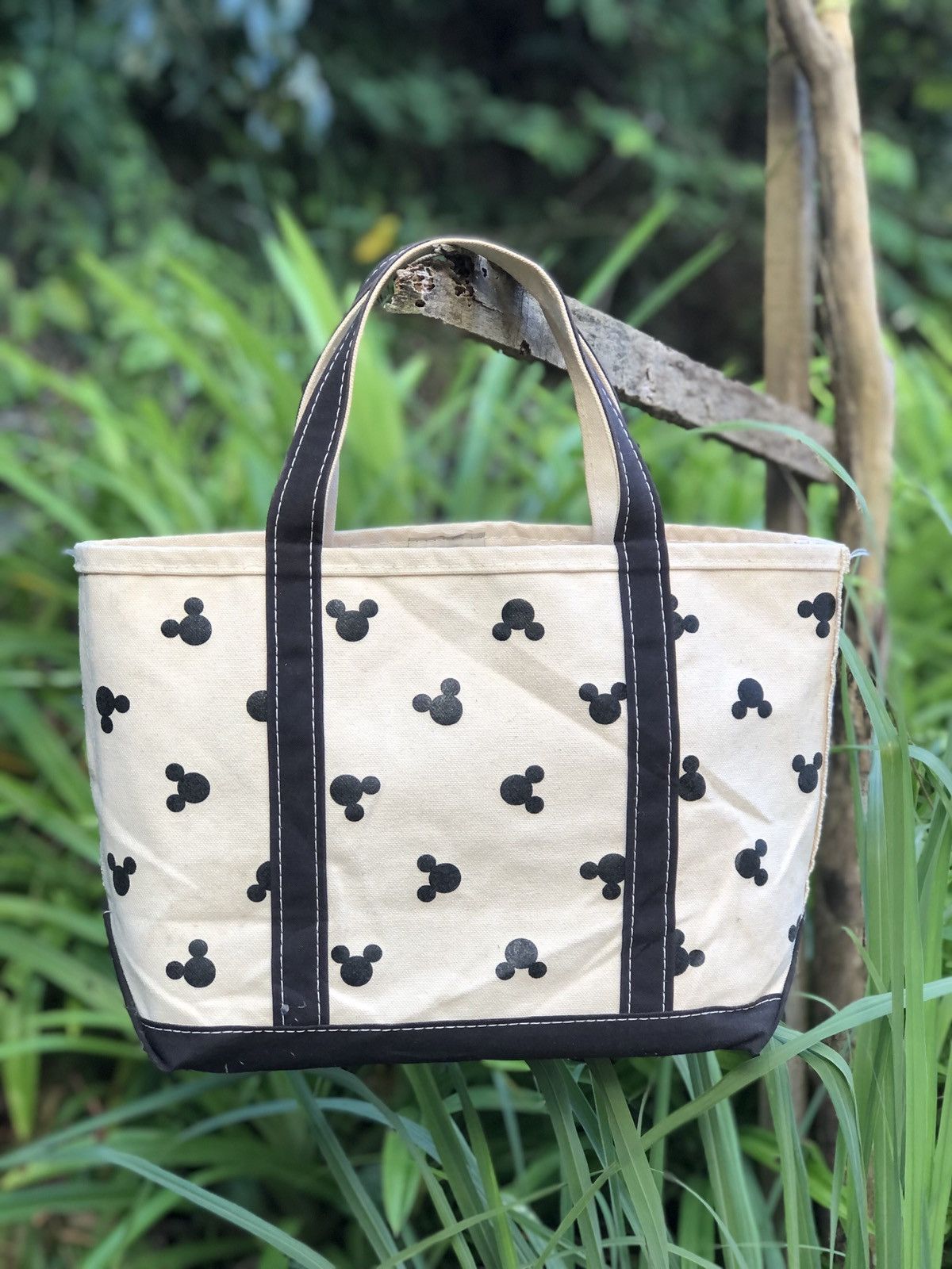 Vintage 80's LL Bean x Disney Tote Bag Canvas