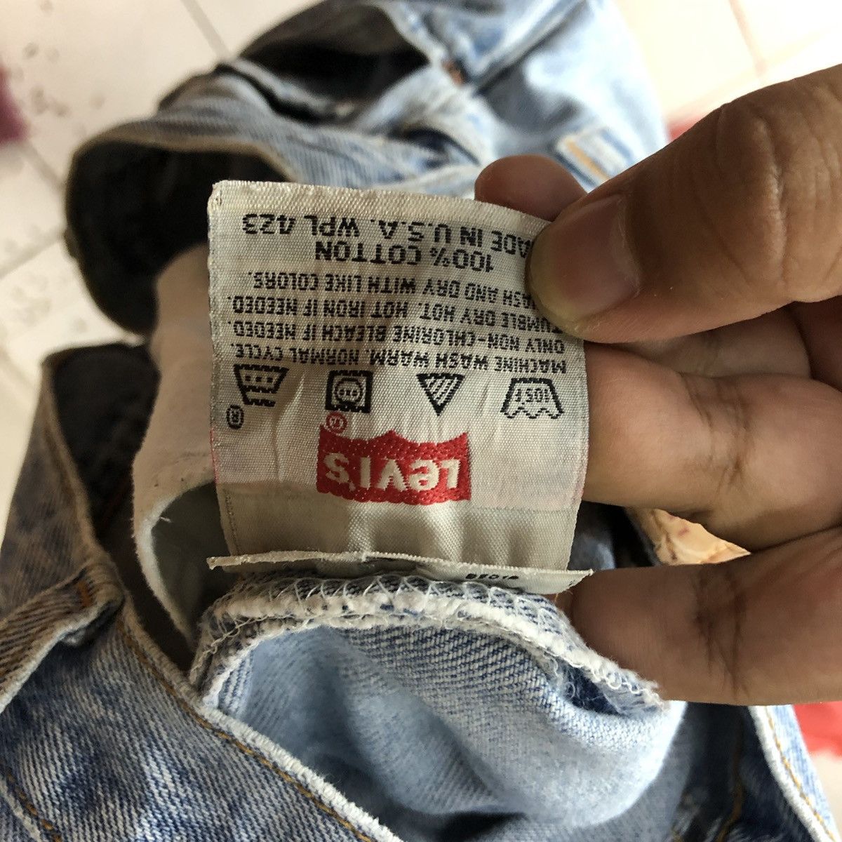 Levi's 501 usa Levis vintage jeans Denim Pants #4541 Size US 31 - 17 Thumbnail