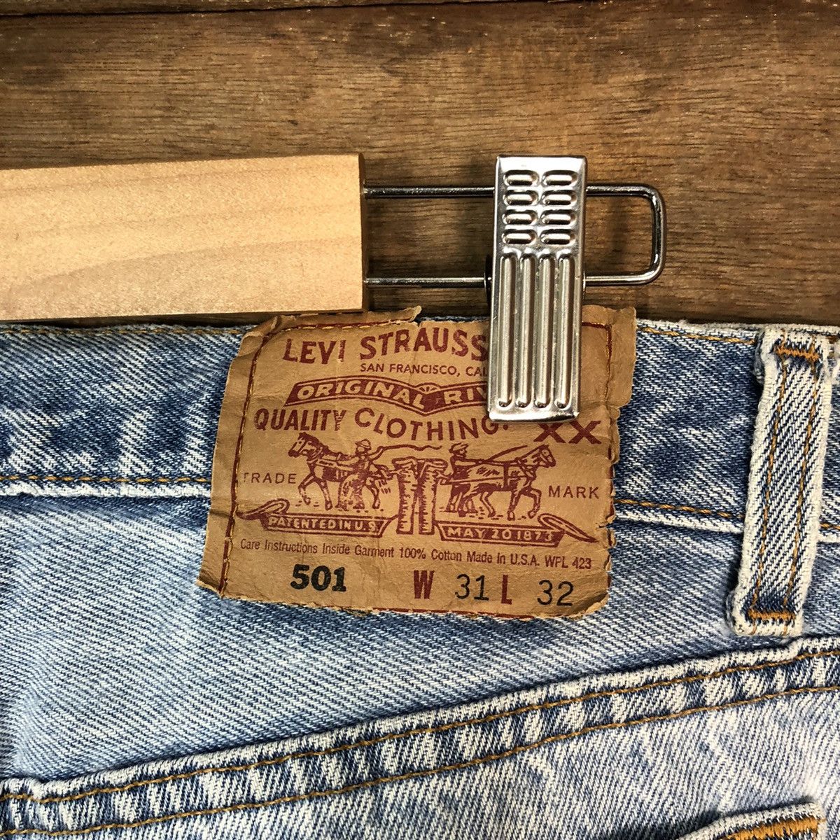 Levi's 501 usa Levis vintage jeans Denim Pants #4541 Size US 31 - 10 Thumbnail