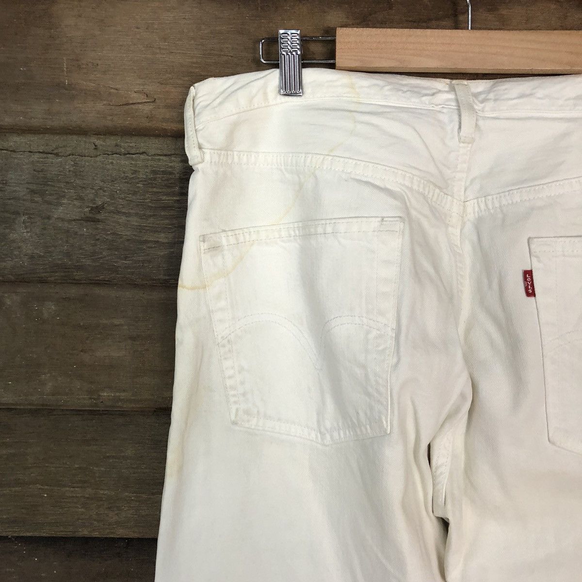 Levi's 501 Levis White vintage jeans Denim Pants #4538 Size US 32 / EU 48 - 12 Thumbnail