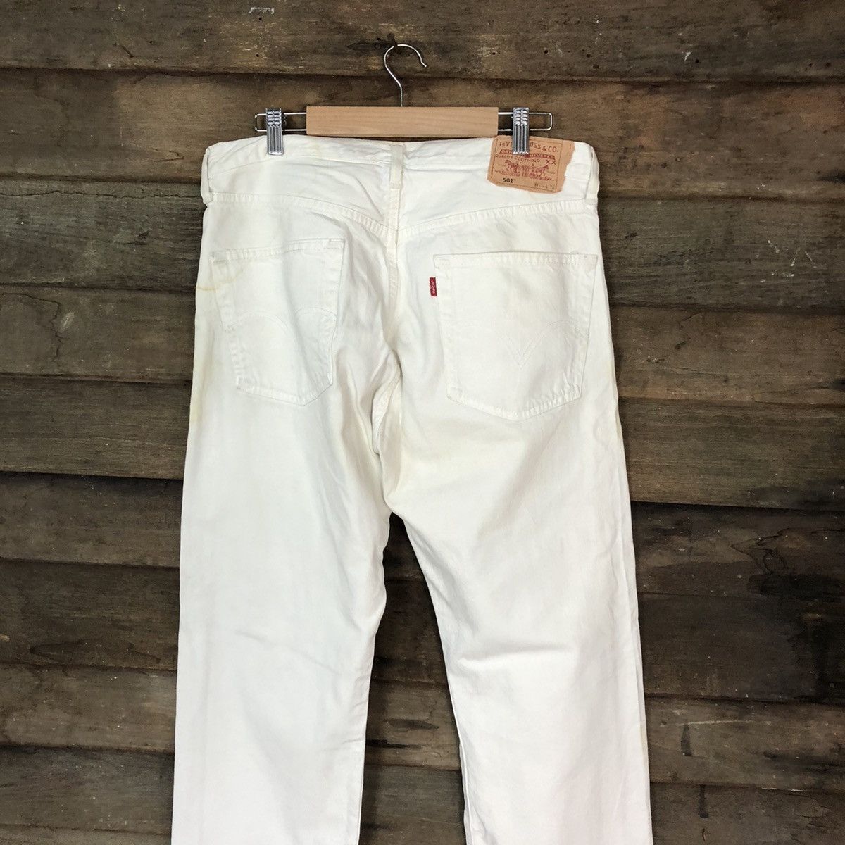 Levi's 501 Levis White vintage jeans Denim Pants #4538 Size US 32 / EU 48 - 10 Thumbnail