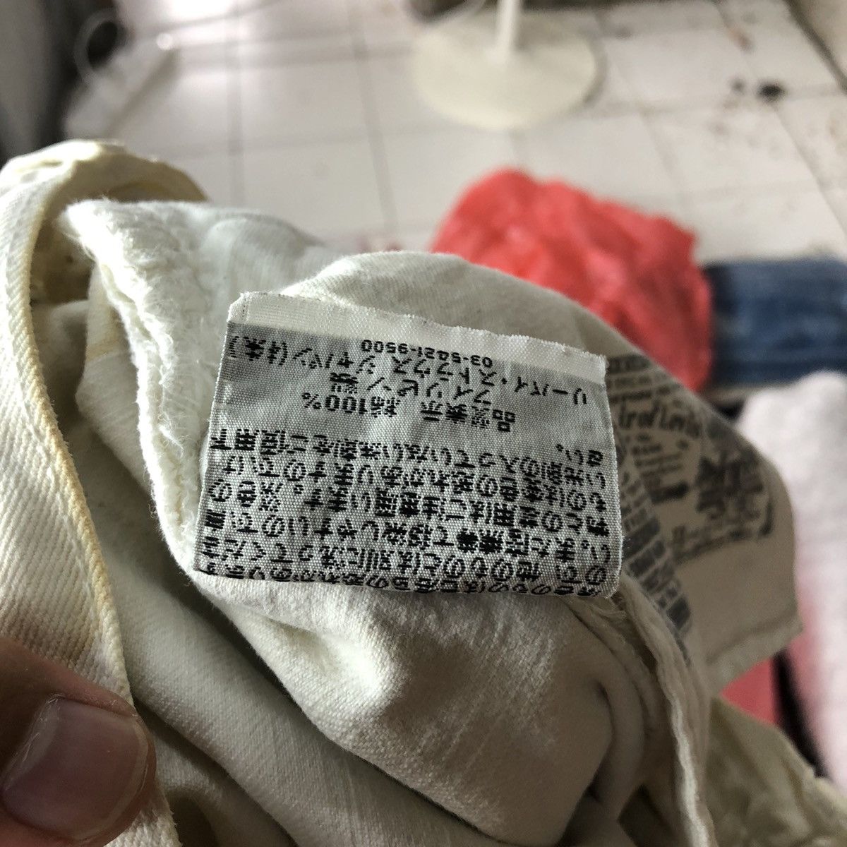Levi's 501 Levis White vintage jeans Denim Pants #4538 Size US 32 / EU 48 - 17 Thumbnail