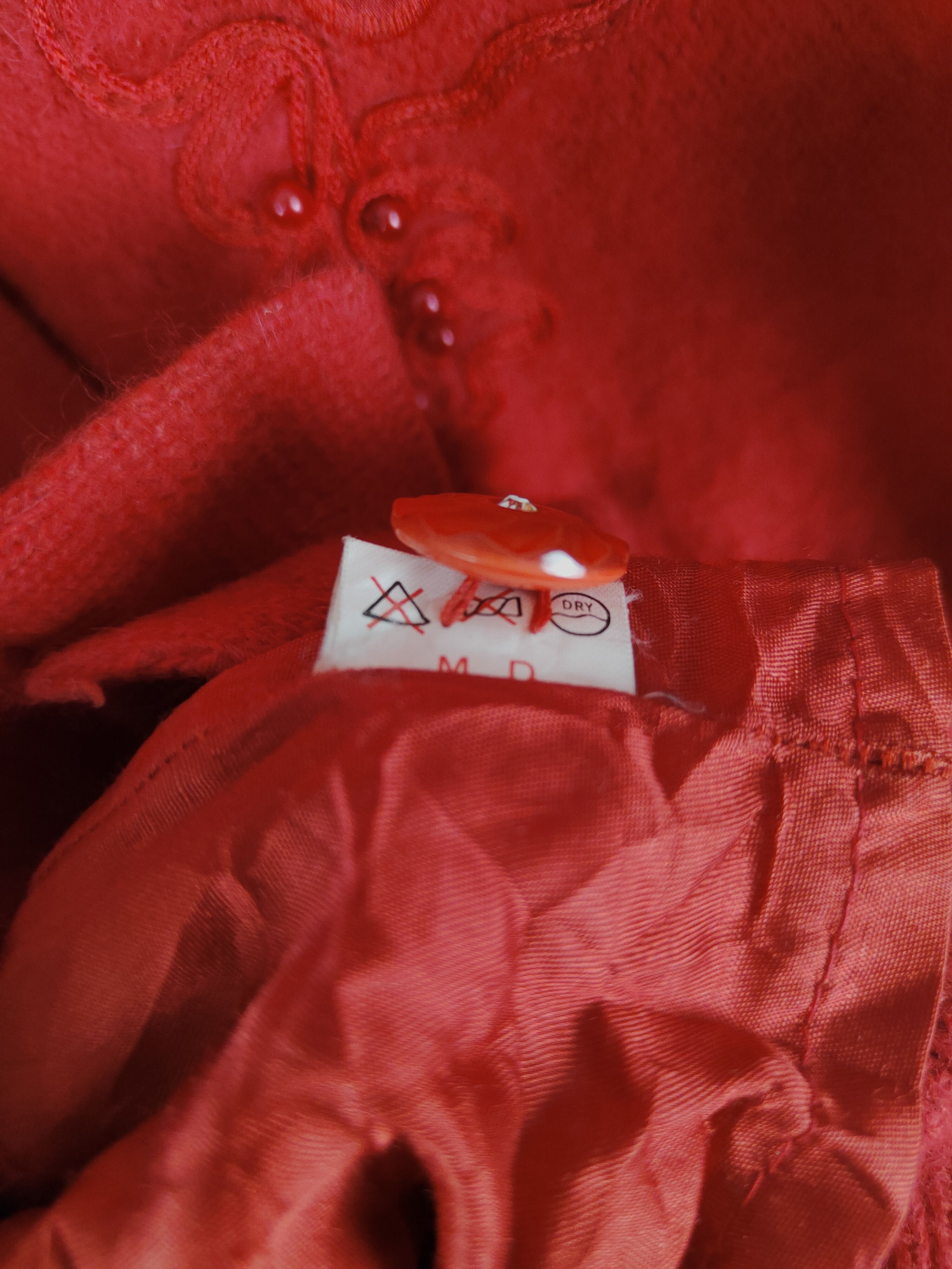Homespun Knitwear × Japanese Brand Japanese Brand Red Cardigan knitwear #S299 Size L / US 10 / IT 46 - 8 Thumbnail
