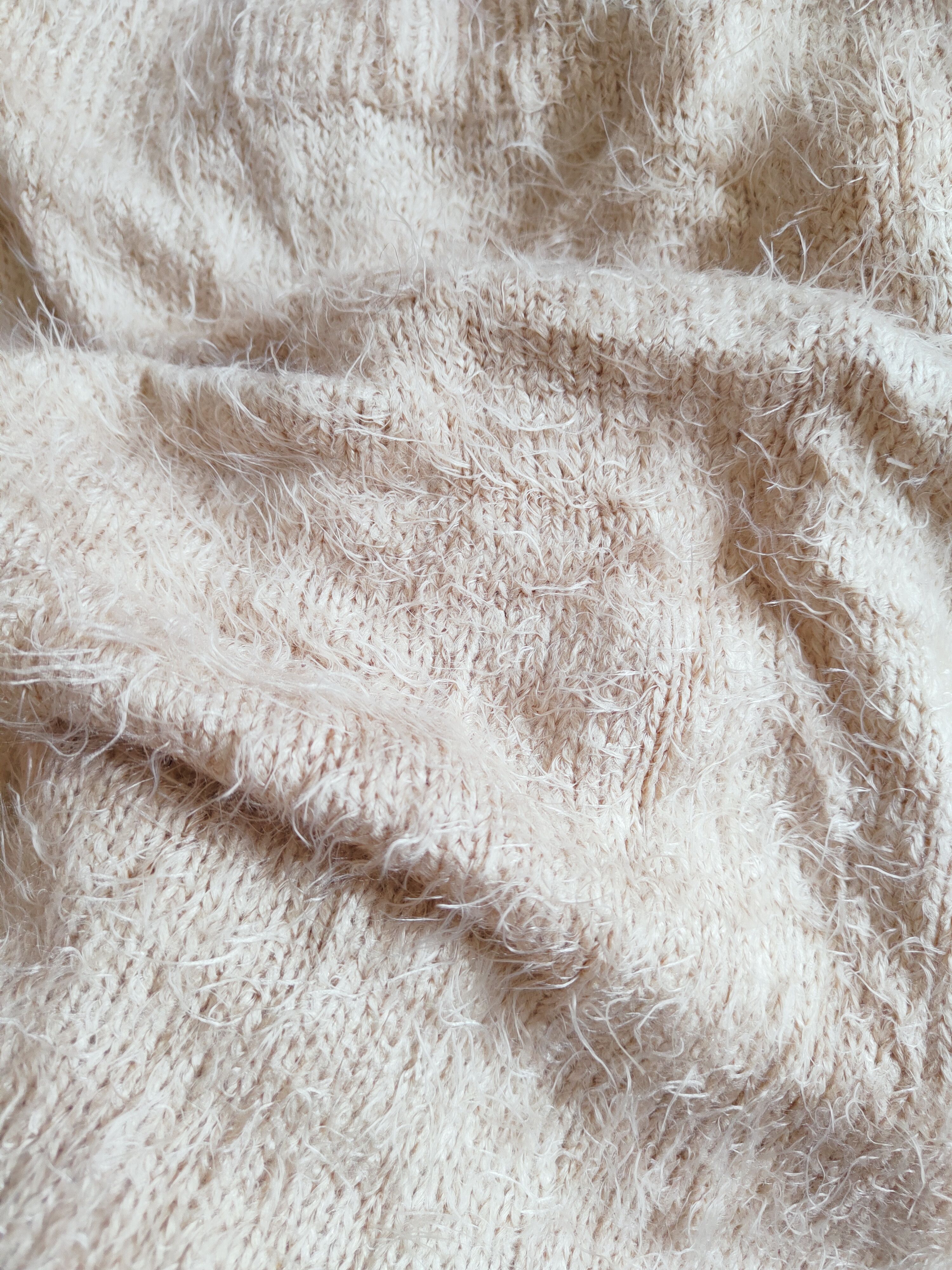 Homespun Knitwear × Japanese Brand Avallamanda Brown Shag Shaggy Fur Mohair Knitwear #S264 Size S / US 4 / IT 40 - 8 Thumbnail
