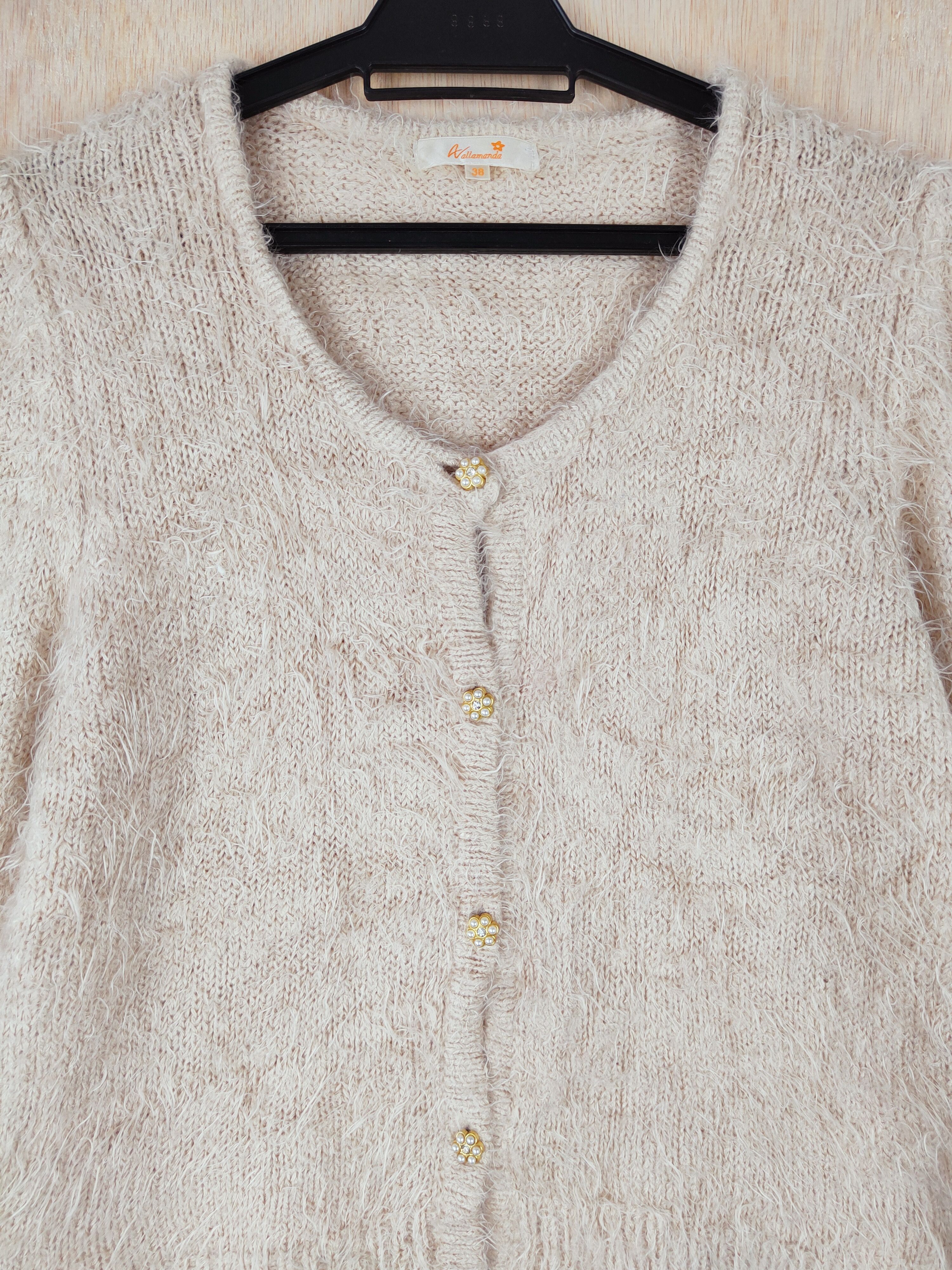 Homespun Knitwear × Japanese Brand Avallamanda Brown Shag Shaggy Fur Mohair Knitwear #S264 Size S / US 4 / IT 40 - 2 Thumbnail