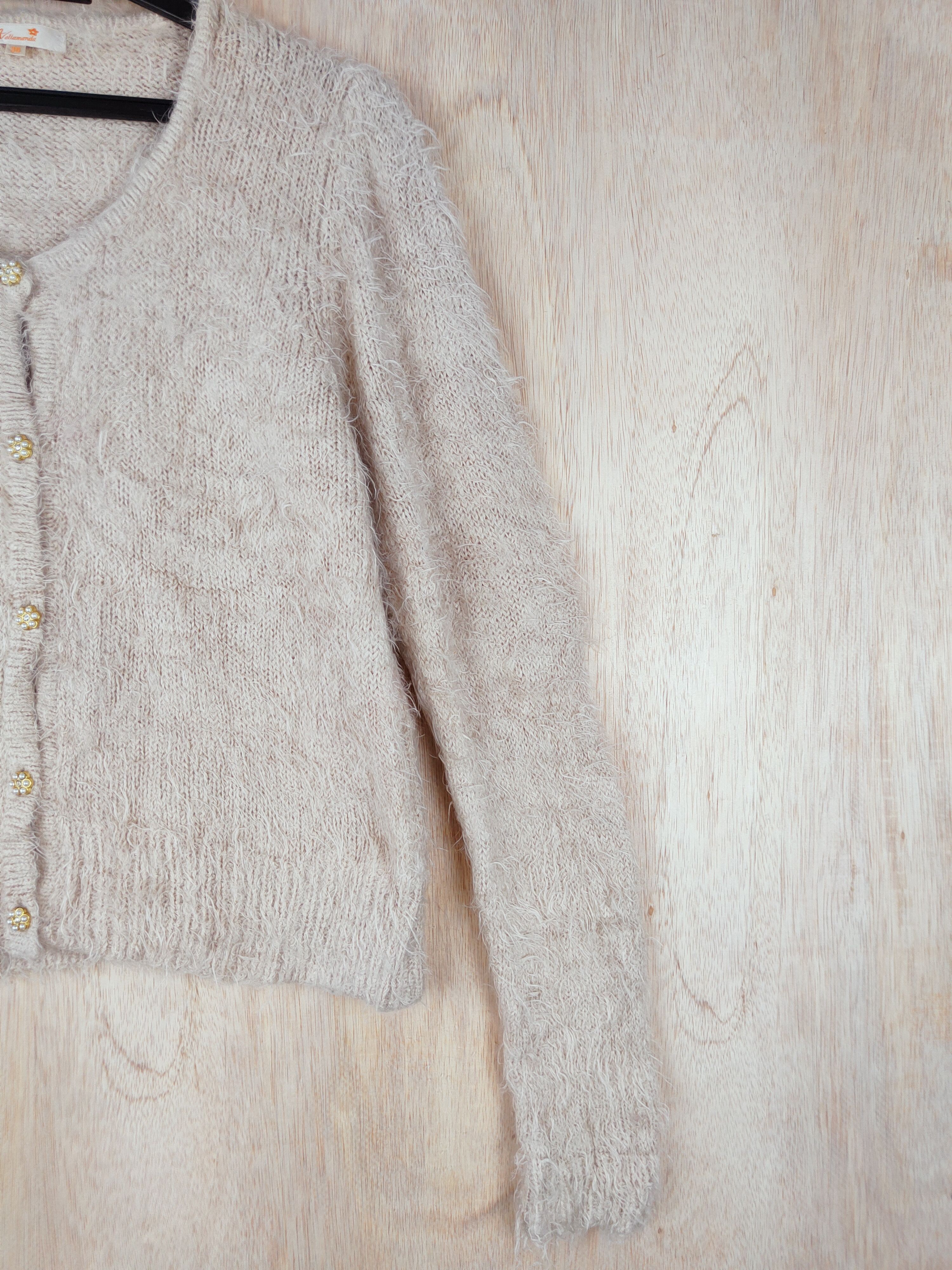 Homespun Knitwear × Japanese Brand Avallamanda Brown Shag Shaggy Fur Mohair Knitwear #S264 Size S / US 4 / IT 40 - 4 Thumbnail