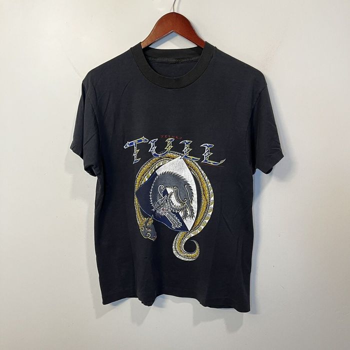 Vintage vtg 1987 jethro tull tour t shirt single stitch 80s thin grailed