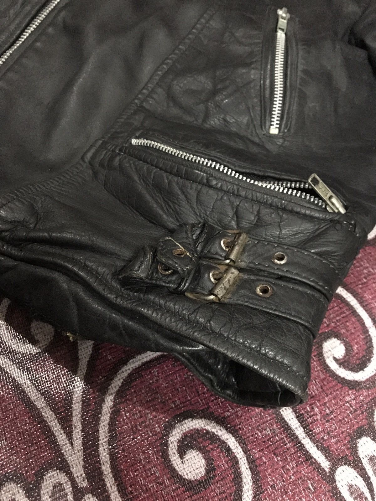 Japanese Brand × Vintage Vintage Double Breast leather jacket Size US M / EU 48-50 / 2 - 5 Thumbnail