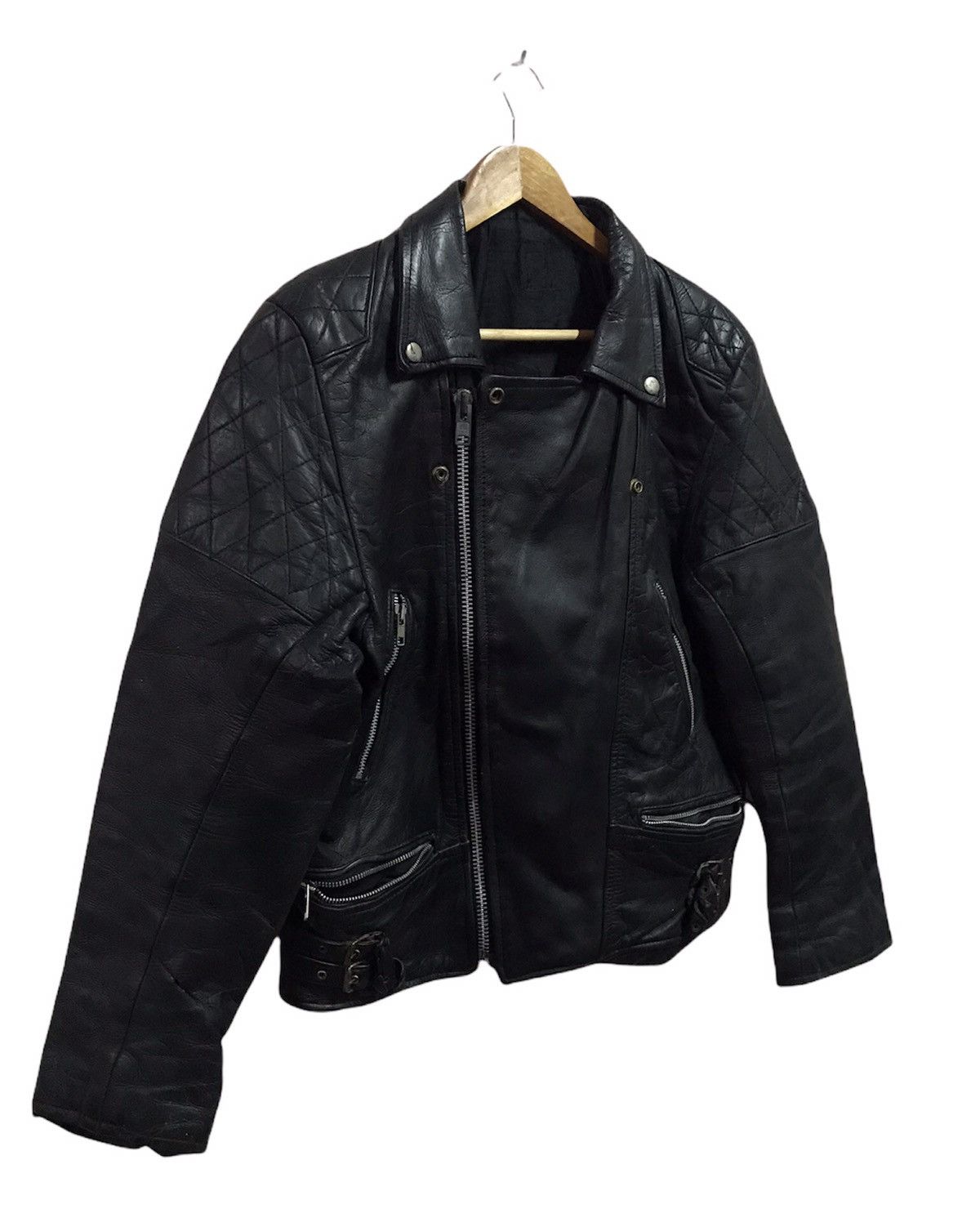 Japanese Brand × Vintage Vintage Double Breast leather jacket Size US M / EU 48-50 / 2 - 2 Thumbnail