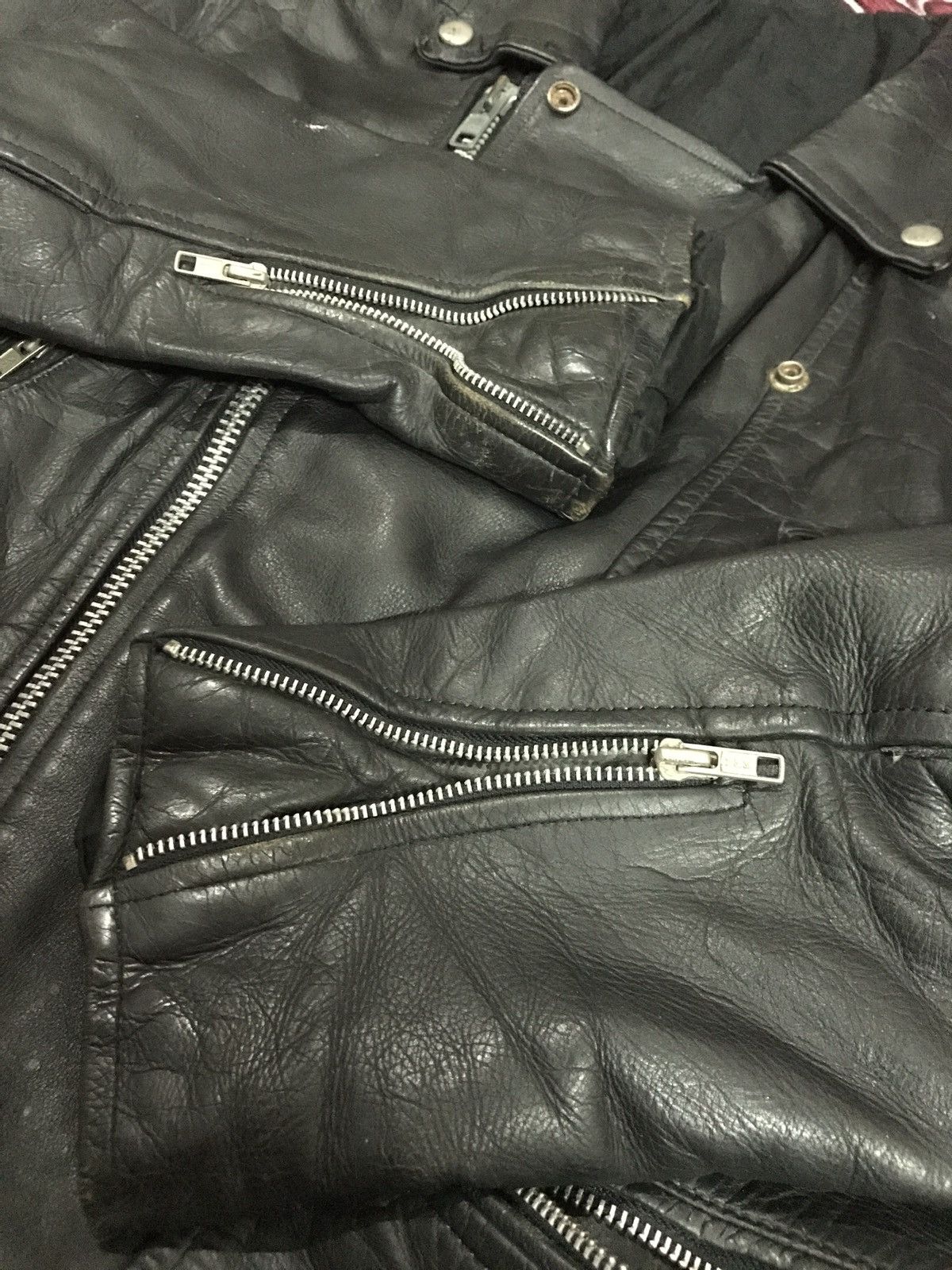 Japanese Brand × Vintage Vintage Double Breast leather jacket Size US M / EU 48-50 / 2 - 6 Thumbnail