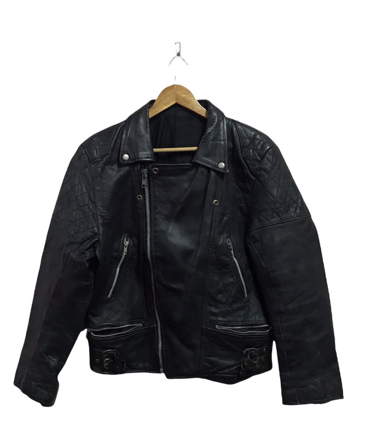 Japanese Brand × Vintage Vintage Double Breast leather jacket Size US M / EU 48-50 / 2 - 1 Thumbnail