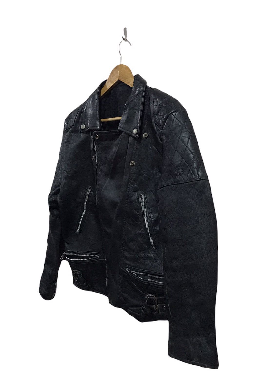 Japanese Brand × Vintage Vintage Double Breast leather jacket Size US M / EU 48-50 / 2 - 3 Thumbnail