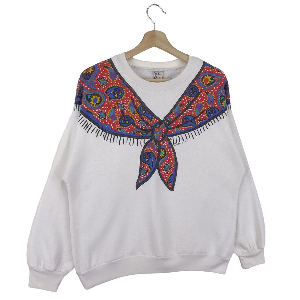 Vintage 80’s Ken Done Paisley Art Sweatshirts Size US M / EU 48-50 / 2 - 4 Thumbnail