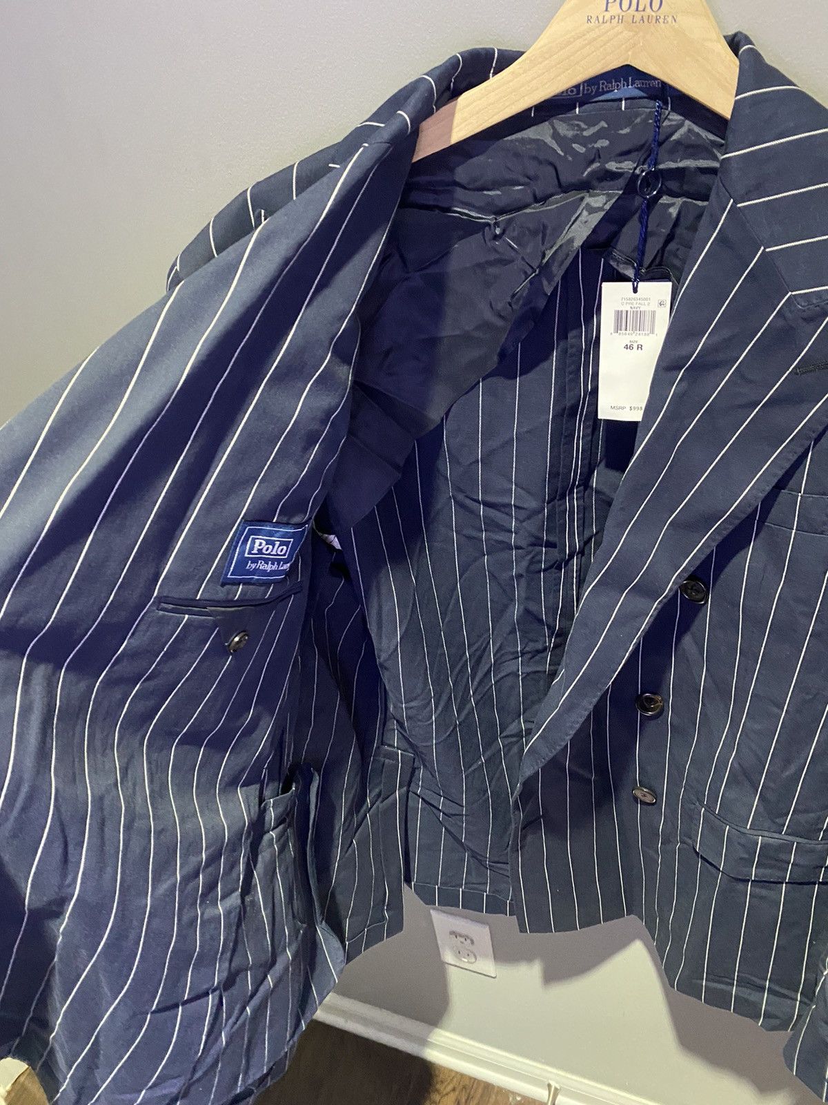 Polo Ralph Lauren Polo Ralph Lauren Navy Sport Coat Size 44R - 2 Thumbnail
