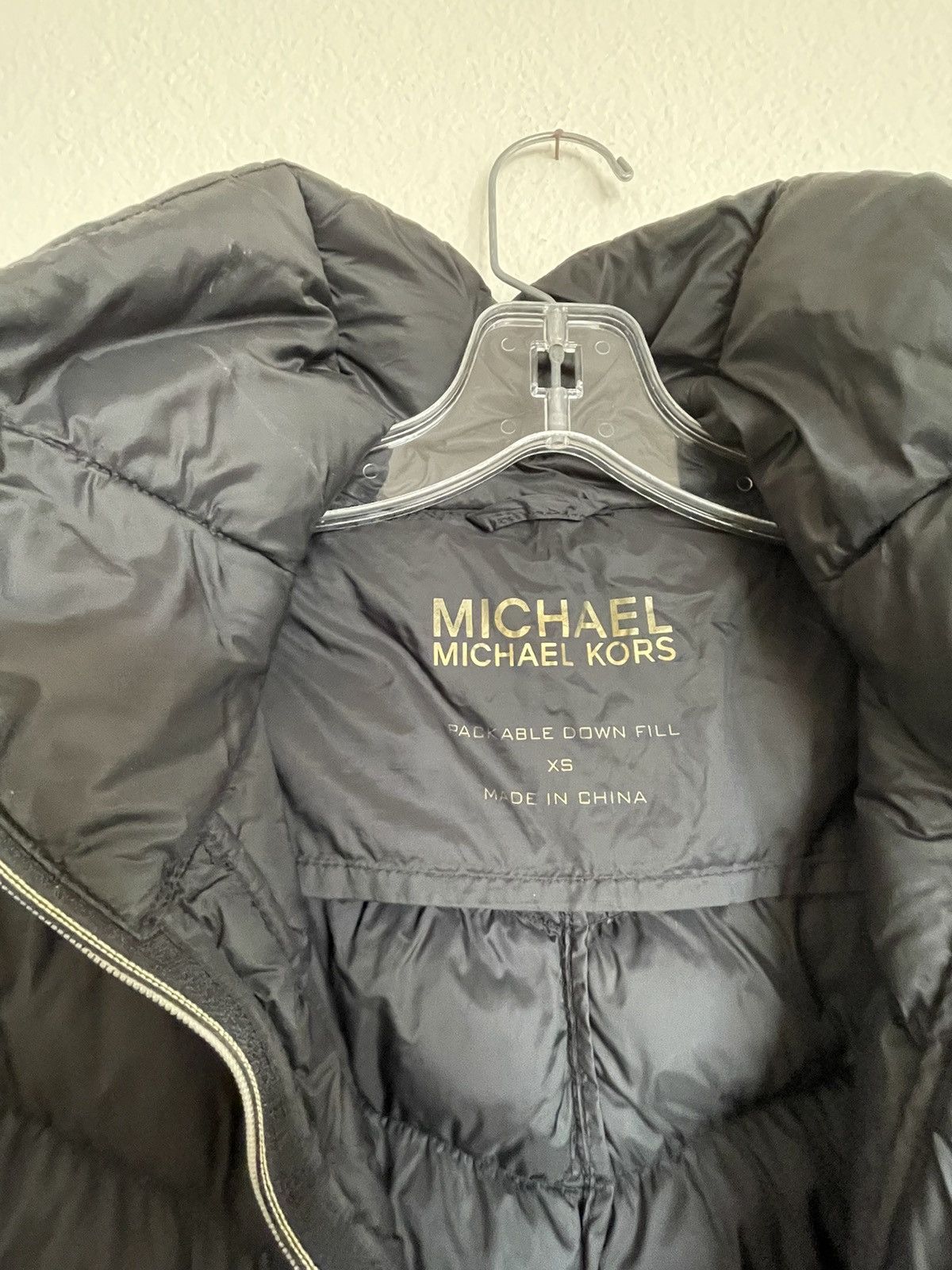 Michael Kors packable down fill jacket pre loved size XS