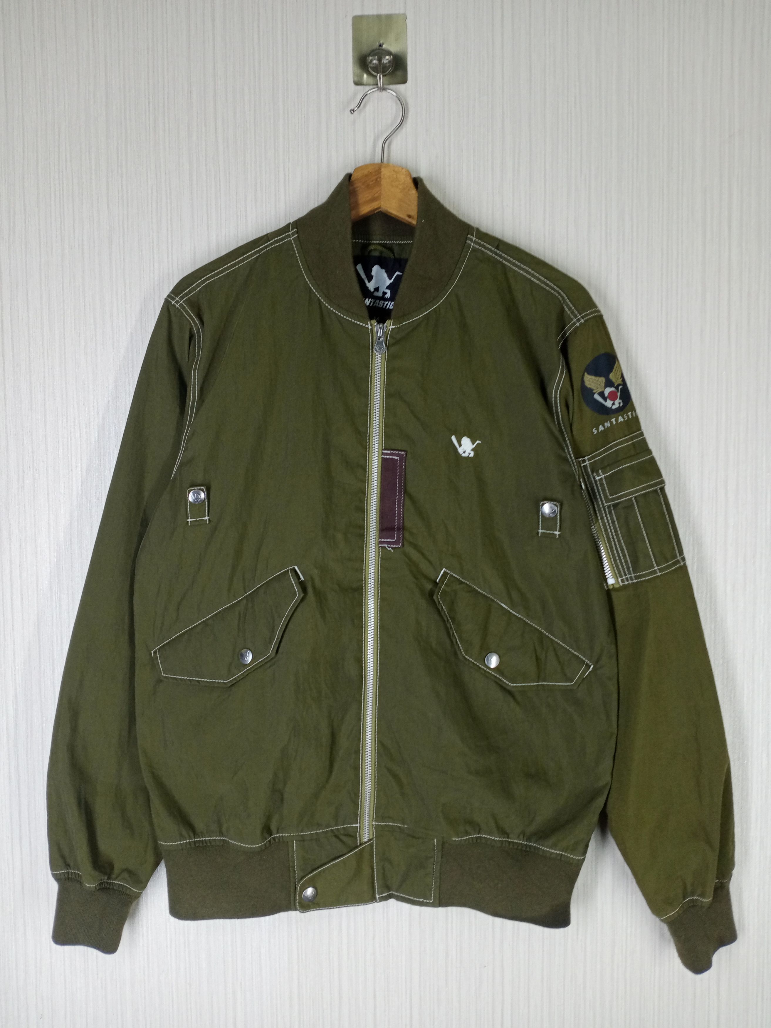 Military Rare Santastic SARU Japanese Brand Military Bomber Jacket | Grailed