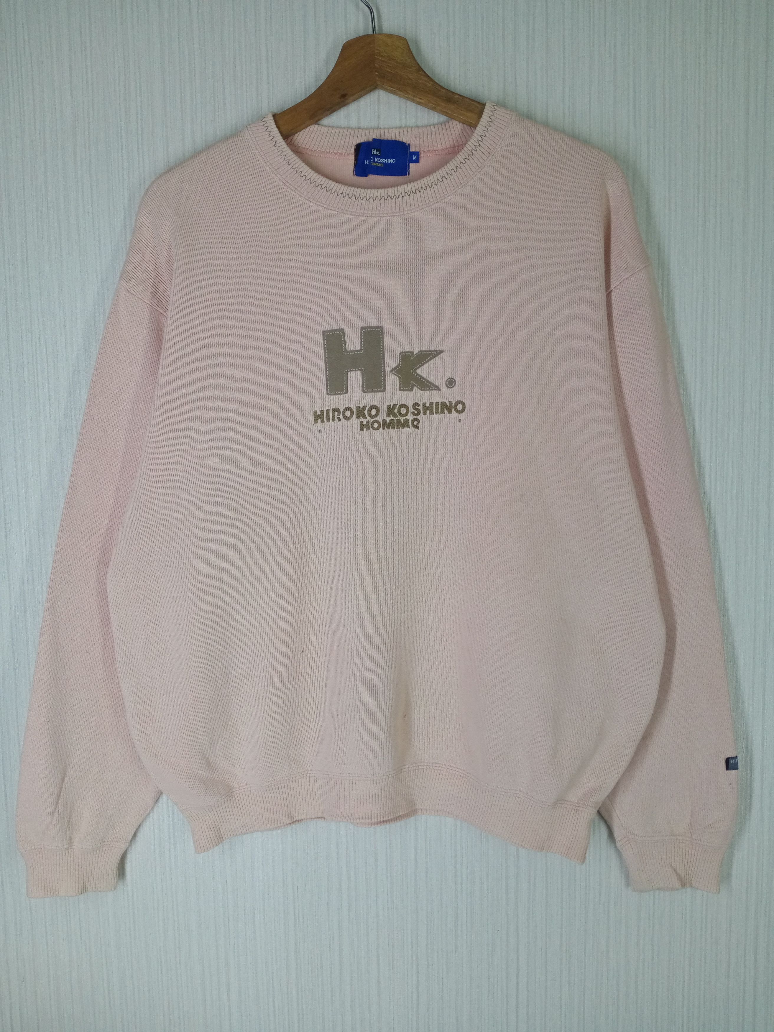 Hiroko Koshino Homme Rare Vintage Hiroko Koshino Homme Big Logo Sweatshirt Size US M / EU 48-50 / 2 - 2 Thumbnail
