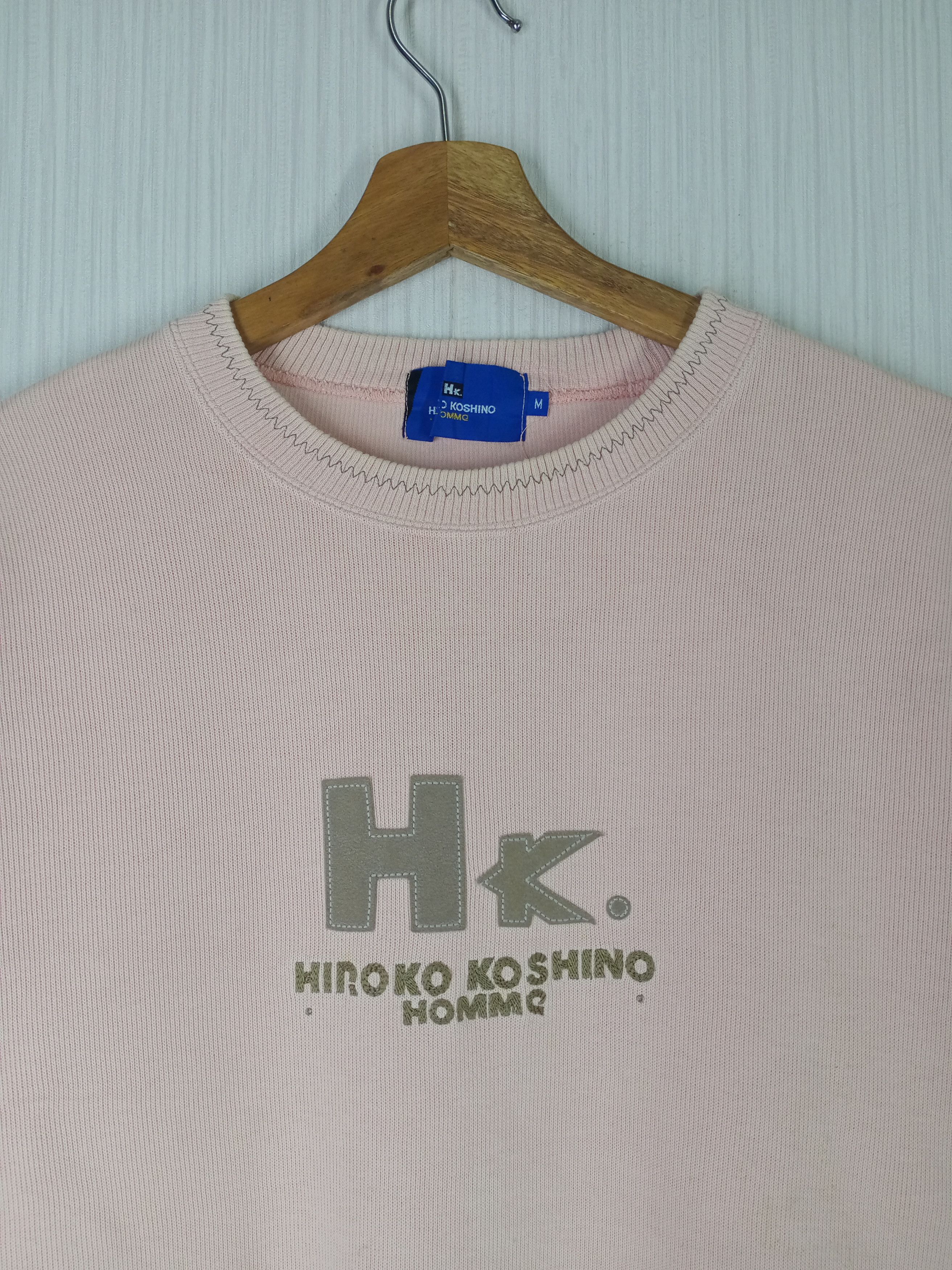 Hiroko Koshino Homme Rare Vintage Hiroko Koshino Homme Big Logo Sweatshirt Size US M / EU 48-50 / 2 - 1 Thumbnail