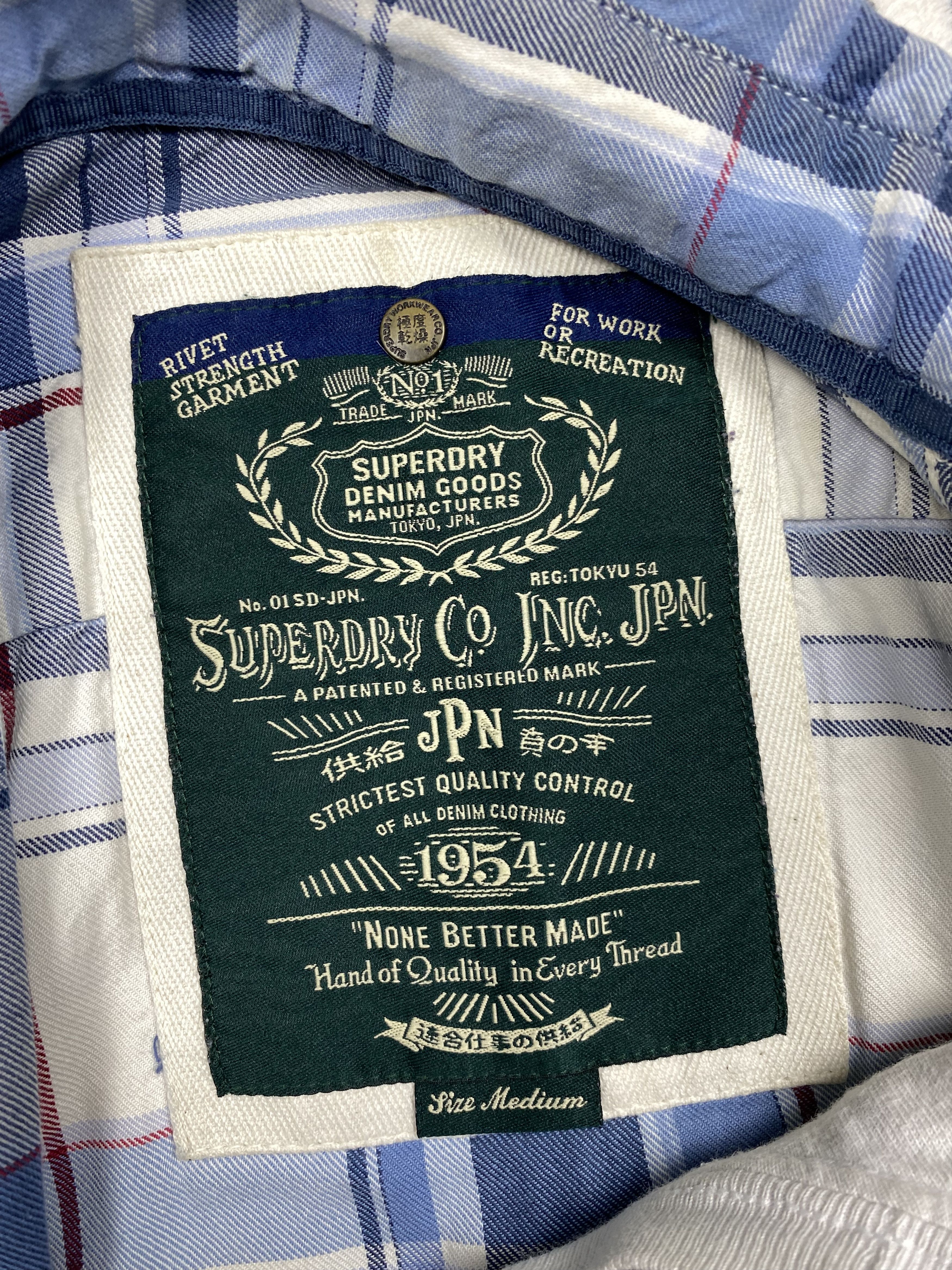 Flannel × Superdry Superdry Flannel Mens Plaid Shirt Size US M / EU 48-50 / 2 - 5 Thumbnail