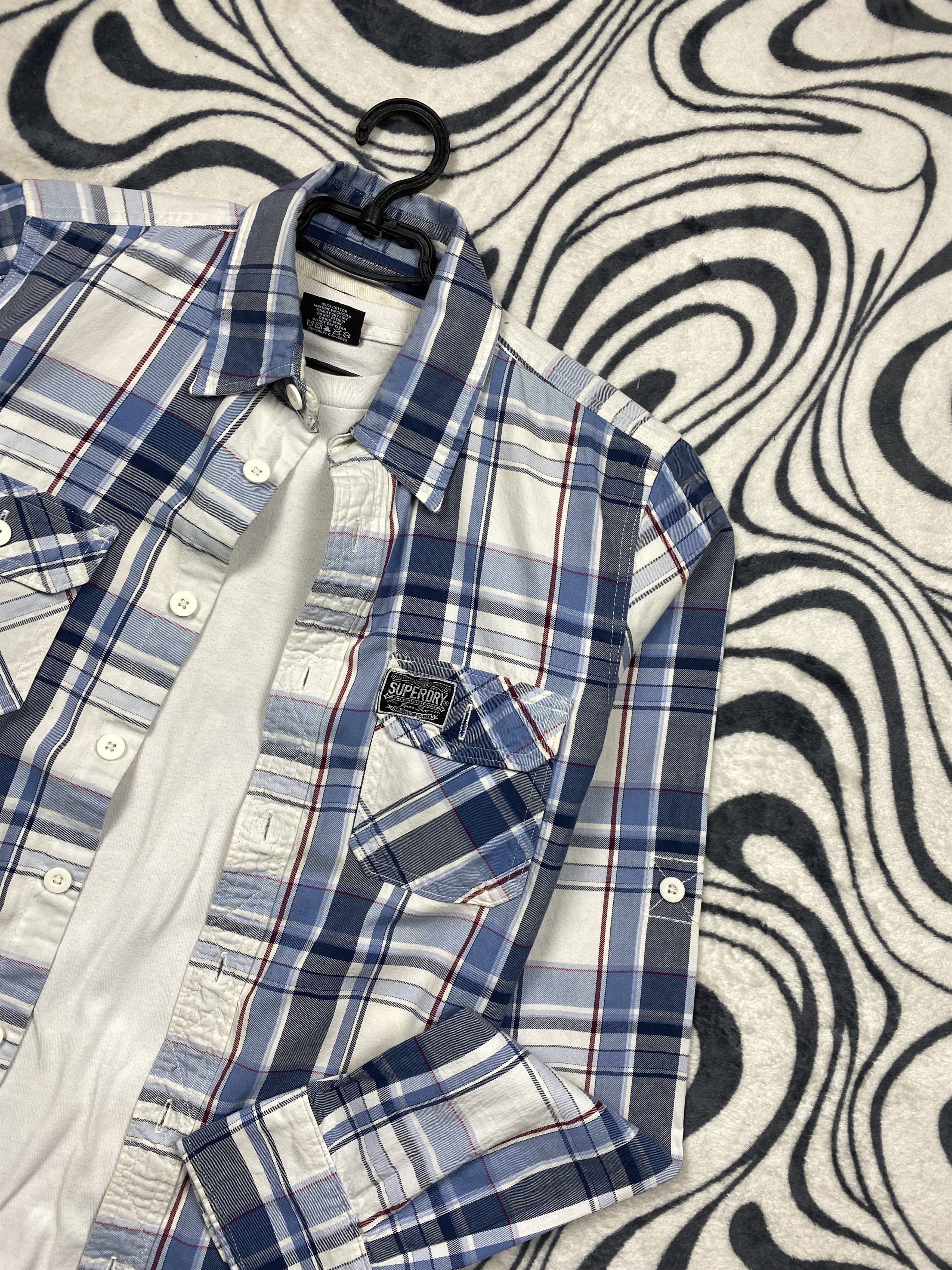 Flannel × Superdry Superdry Flannel Mens Plaid Shirt Size US M / EU 48-50 / 2 - 2 Thumbnail