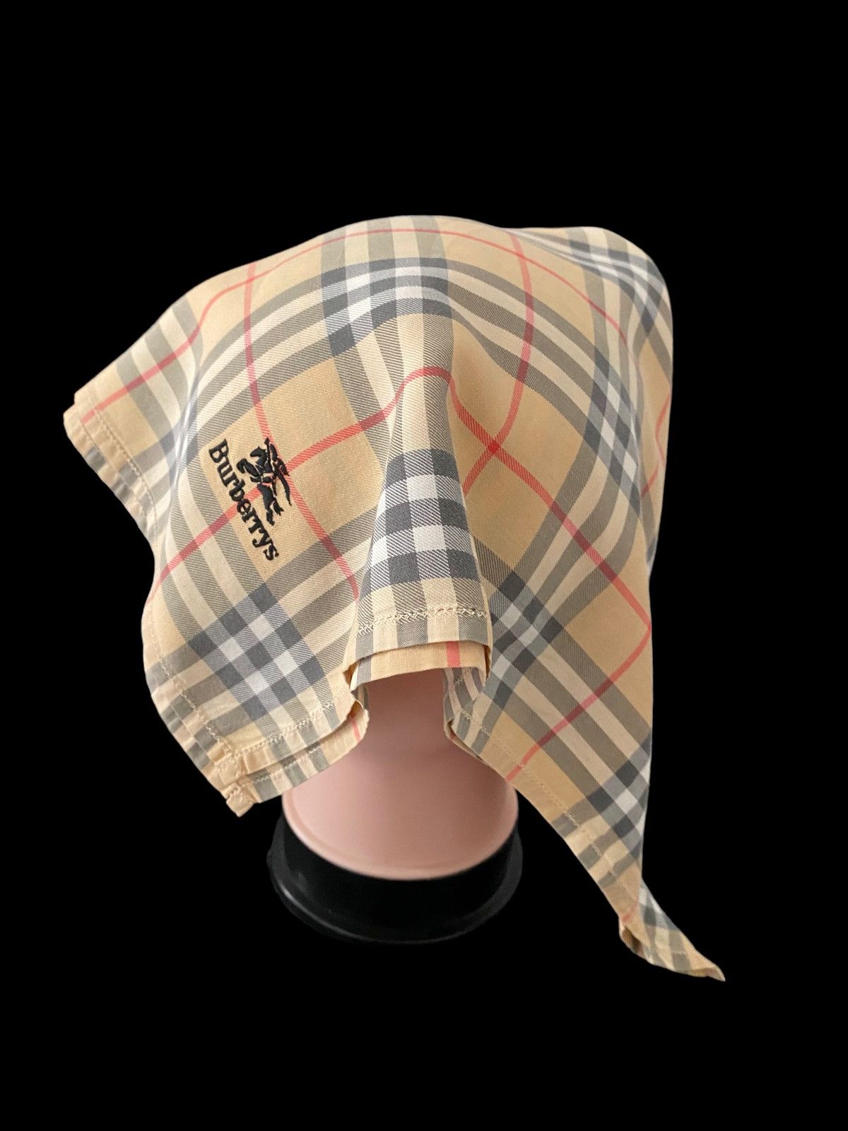 Burberry Vintage Scarf Burberrys Nova Check Handkerchief Authentic Size ONE SIZE - 8 Thumbnail