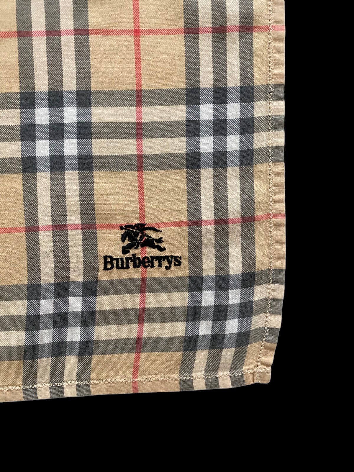 Burberry Vintage Scarf Burberrys Nova Check Handkerchief Authentic Size ONE SIZE - 7 Thumbnail