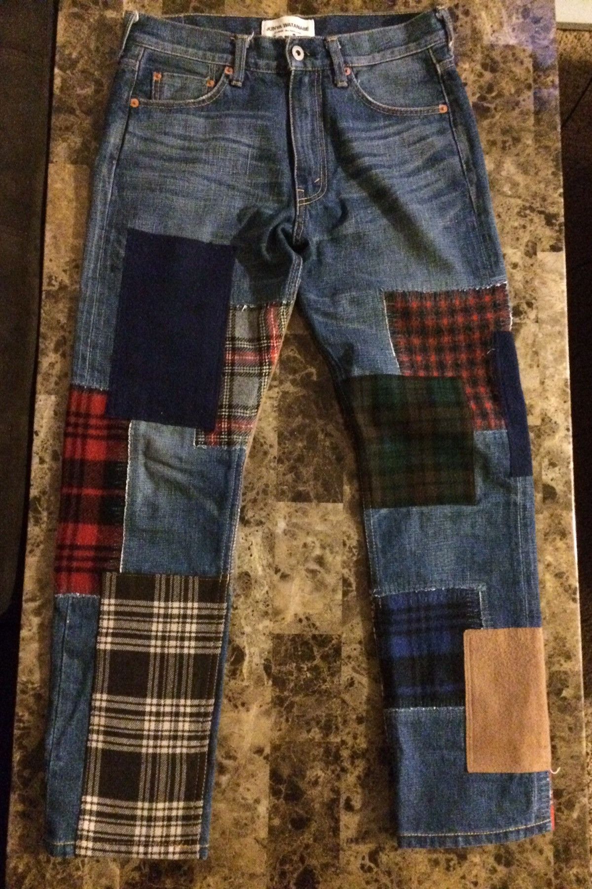Comme des Garcons × Junya Watanabe Selvedge Flannel Patchwork Size US 30 / EU 46 - 2 Thumbnail