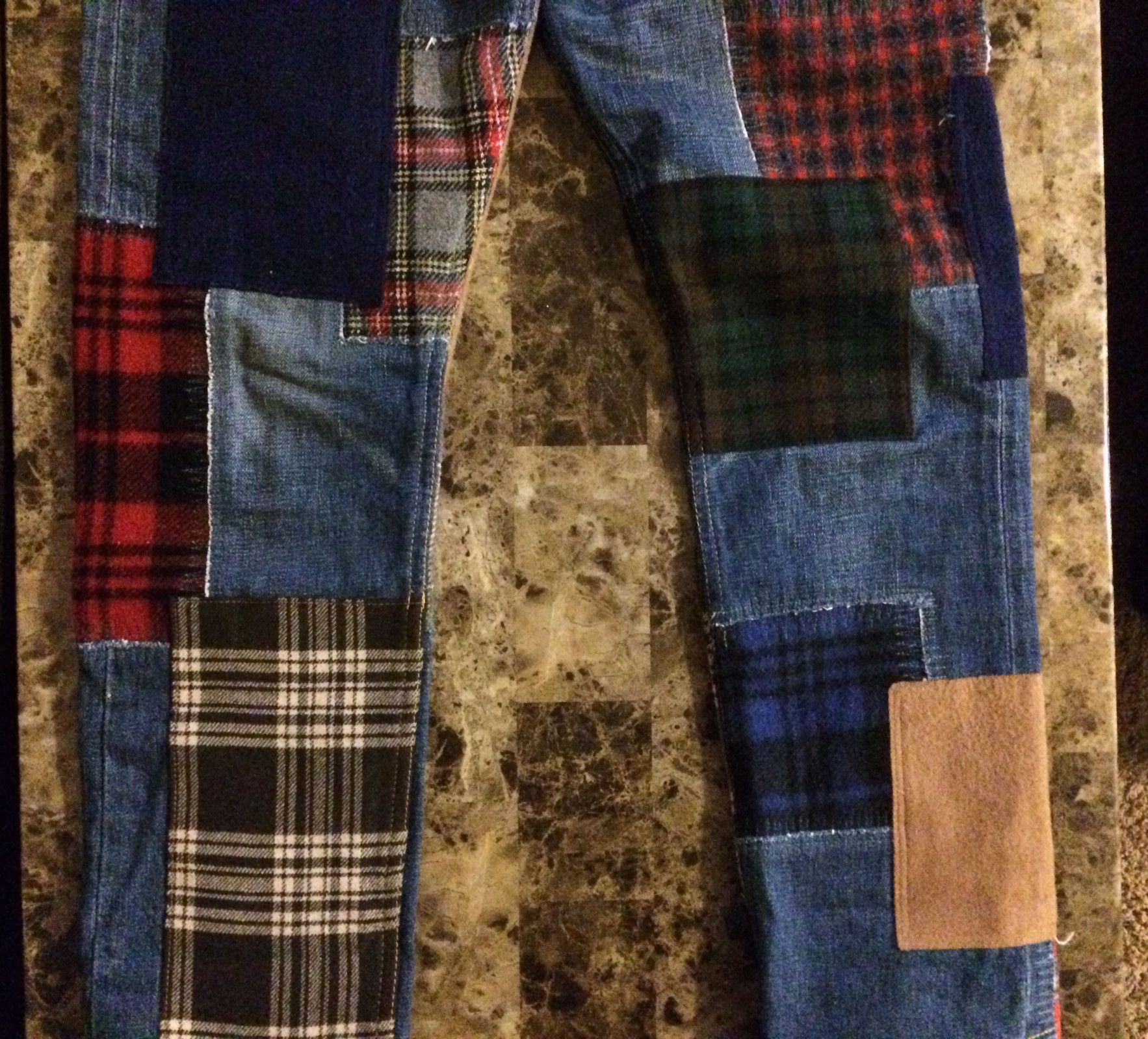 Comme des Garcons × Junya Watanabe Selvedge Flannel Patchwork Size US 30 / EU 46 - 1 Thumbnail