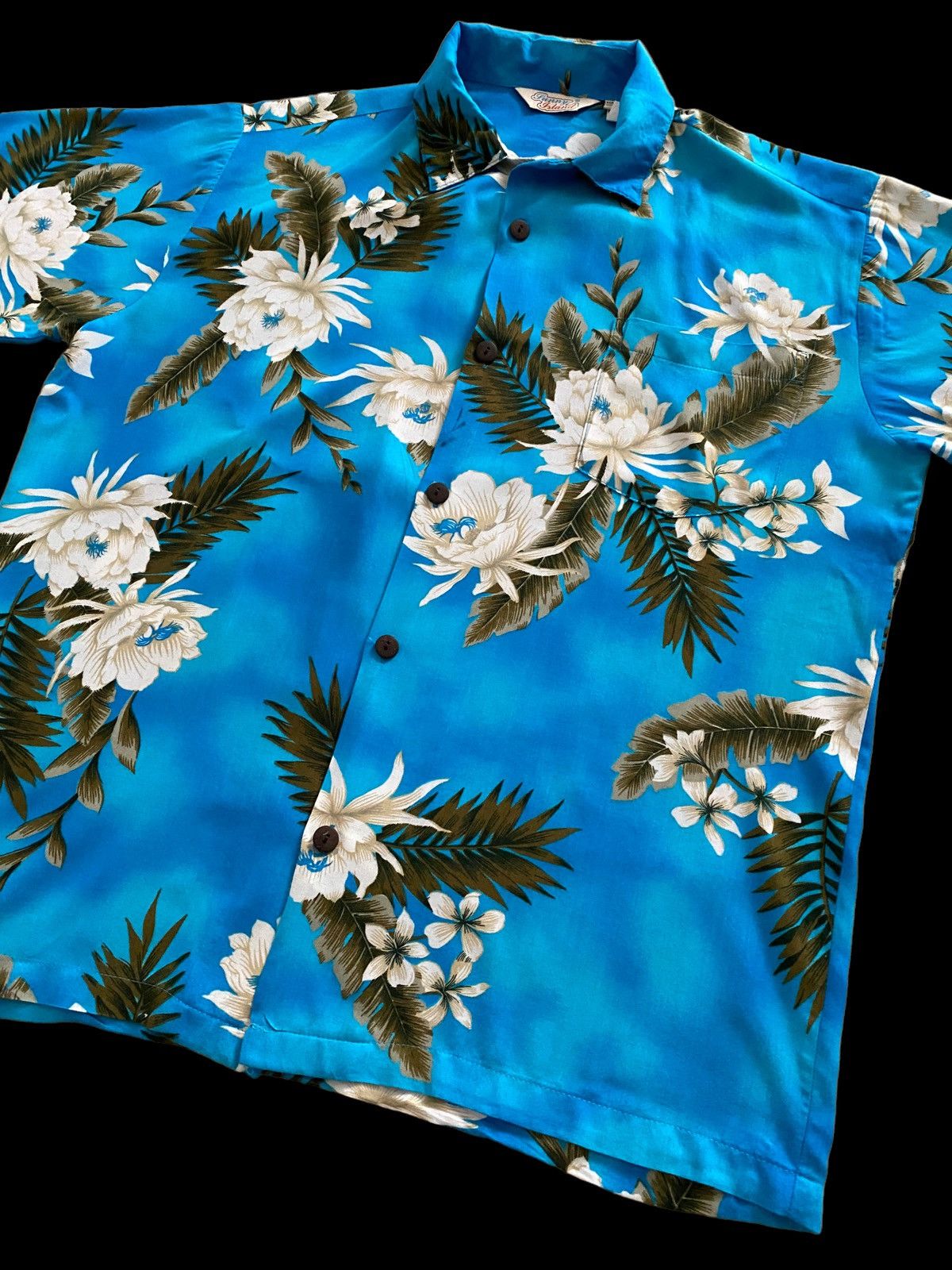 Vintage Vintage 🌸100% Rayon Hawaii Shirt Flowers design Size US L / EU 52-54 / 3 - 7 Thumbnail