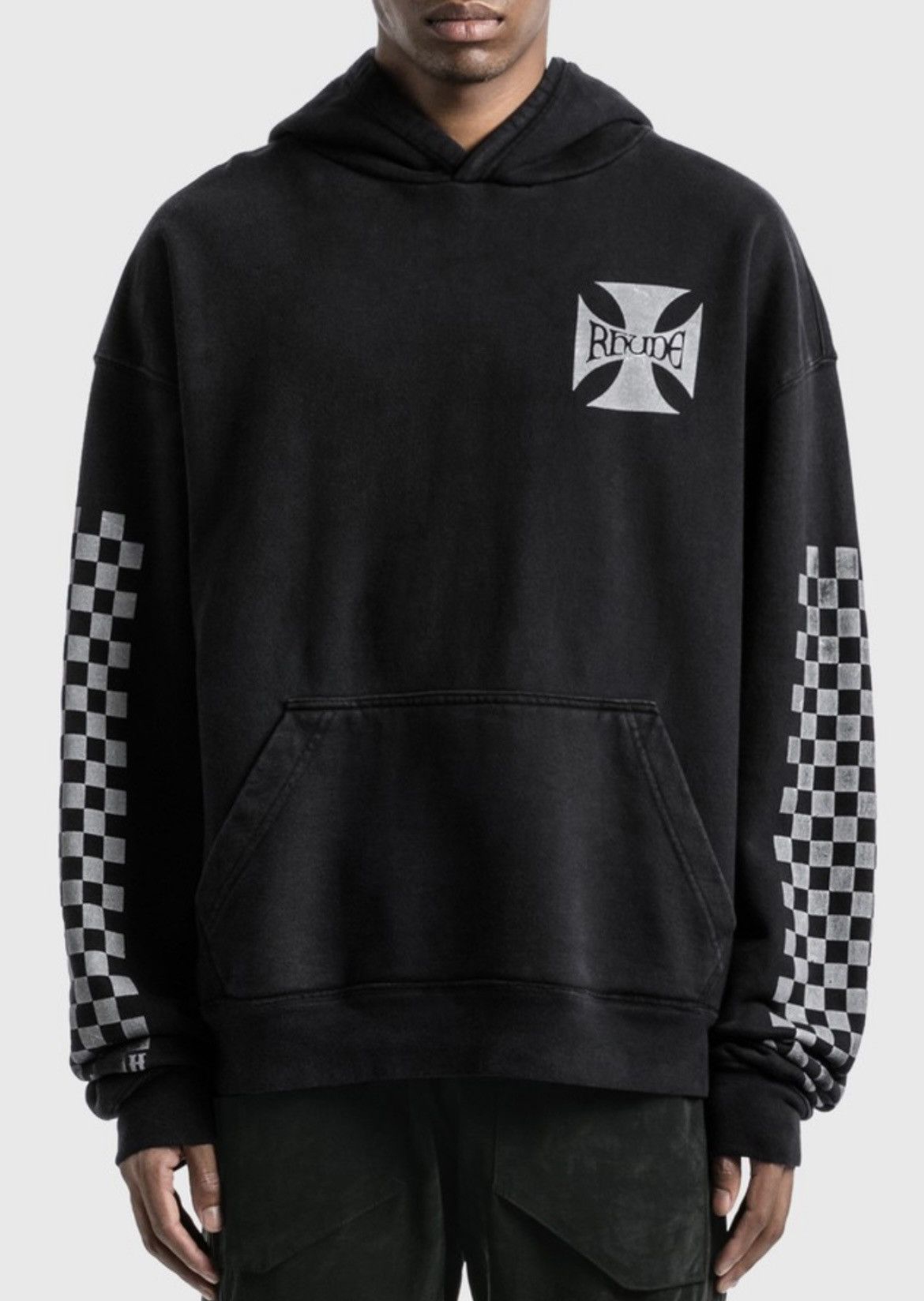 Rhude Rhude Classic Checker Hoodie Size US L / EU 52-54 / 3 - 1 Thumbnail