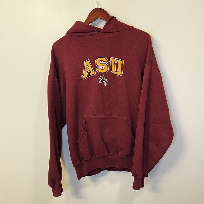 Vintage Vintage 90s ASU Sun Devils Sparky Embroidered Hoodie | Grailed