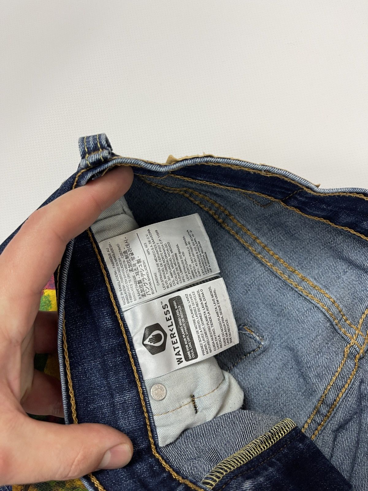 Levi's Levi’s 502 waterless art hand painted custom denim jeans Size US 30 / EU 46 - 6 Thumbnail