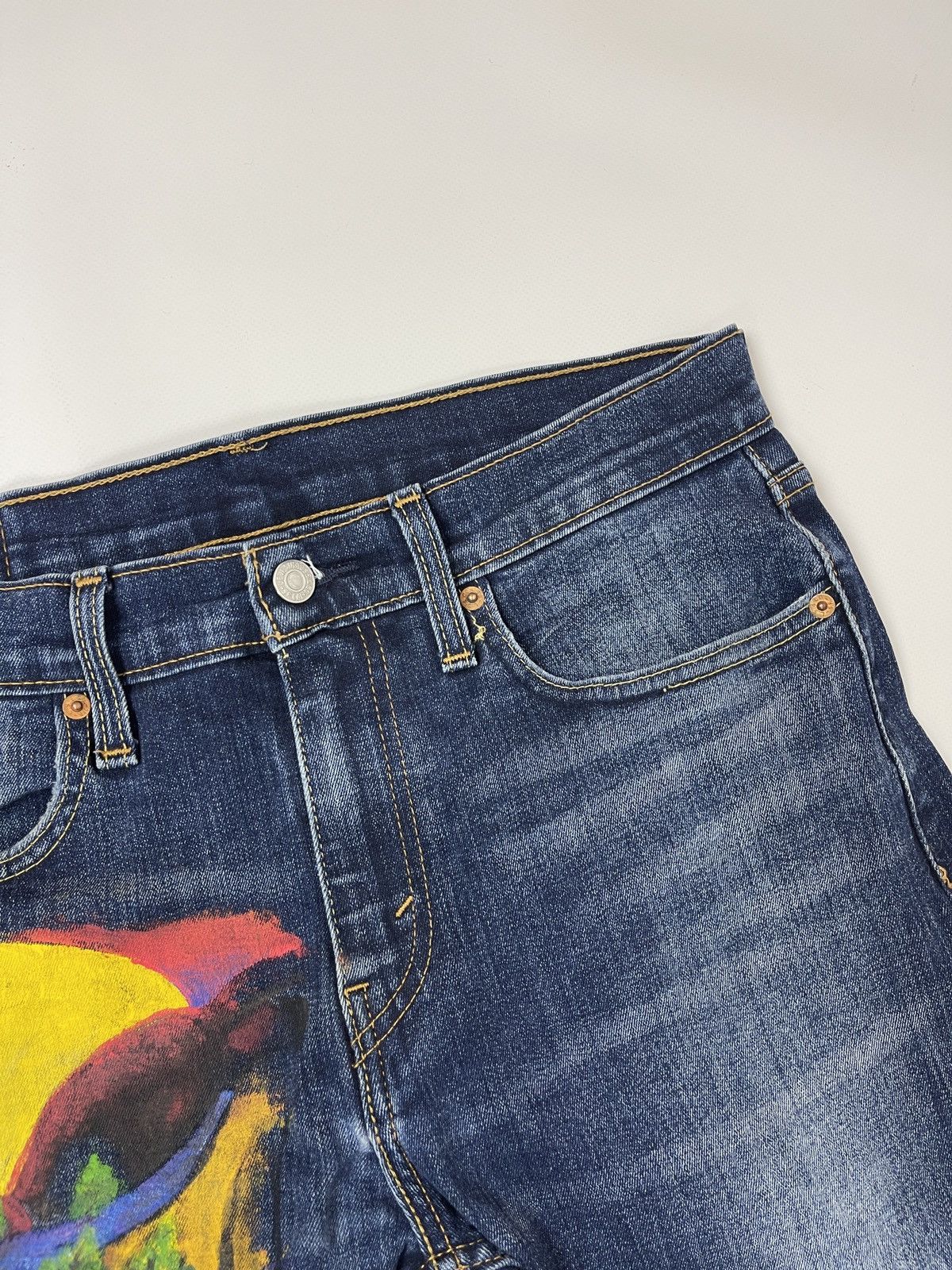 Levi's Levi’s 502 waterless art hand painted custom denim jeans Size US 30 / EU 46 - 5 Thumbnail