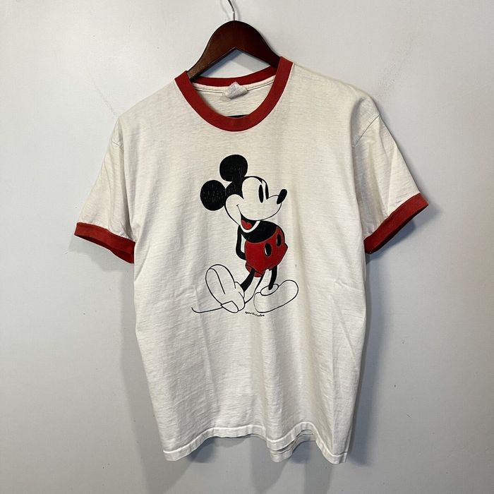 Vintage Vintage 70s Disneyland Mickey Mouse Ringer T-Shirt Shirt | Grailed