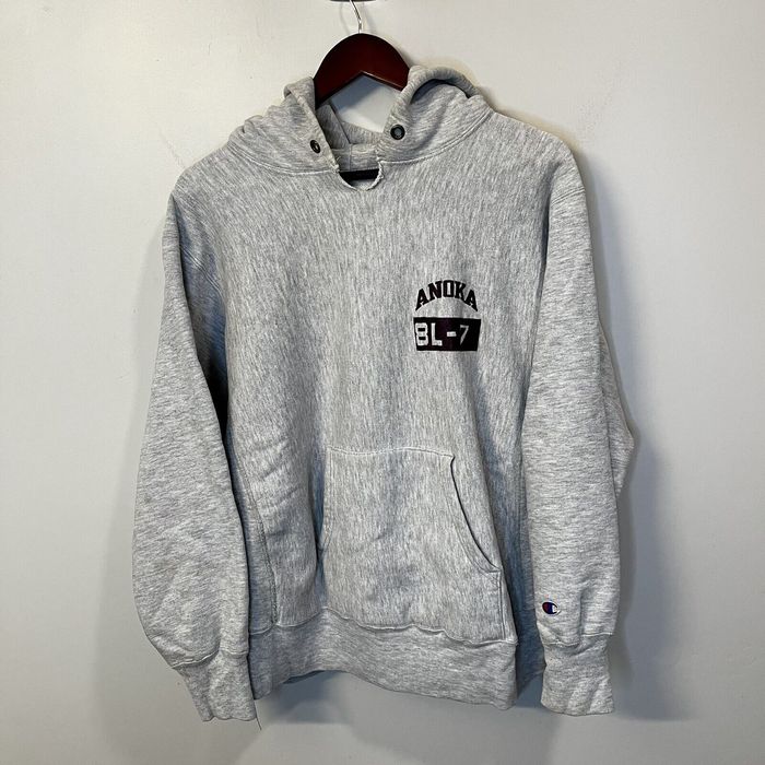 Champion REVERSE WEAVE WARM UP Sweat Pullover Hoodie, Men's Size L cotton gray type Vintage Second Hand