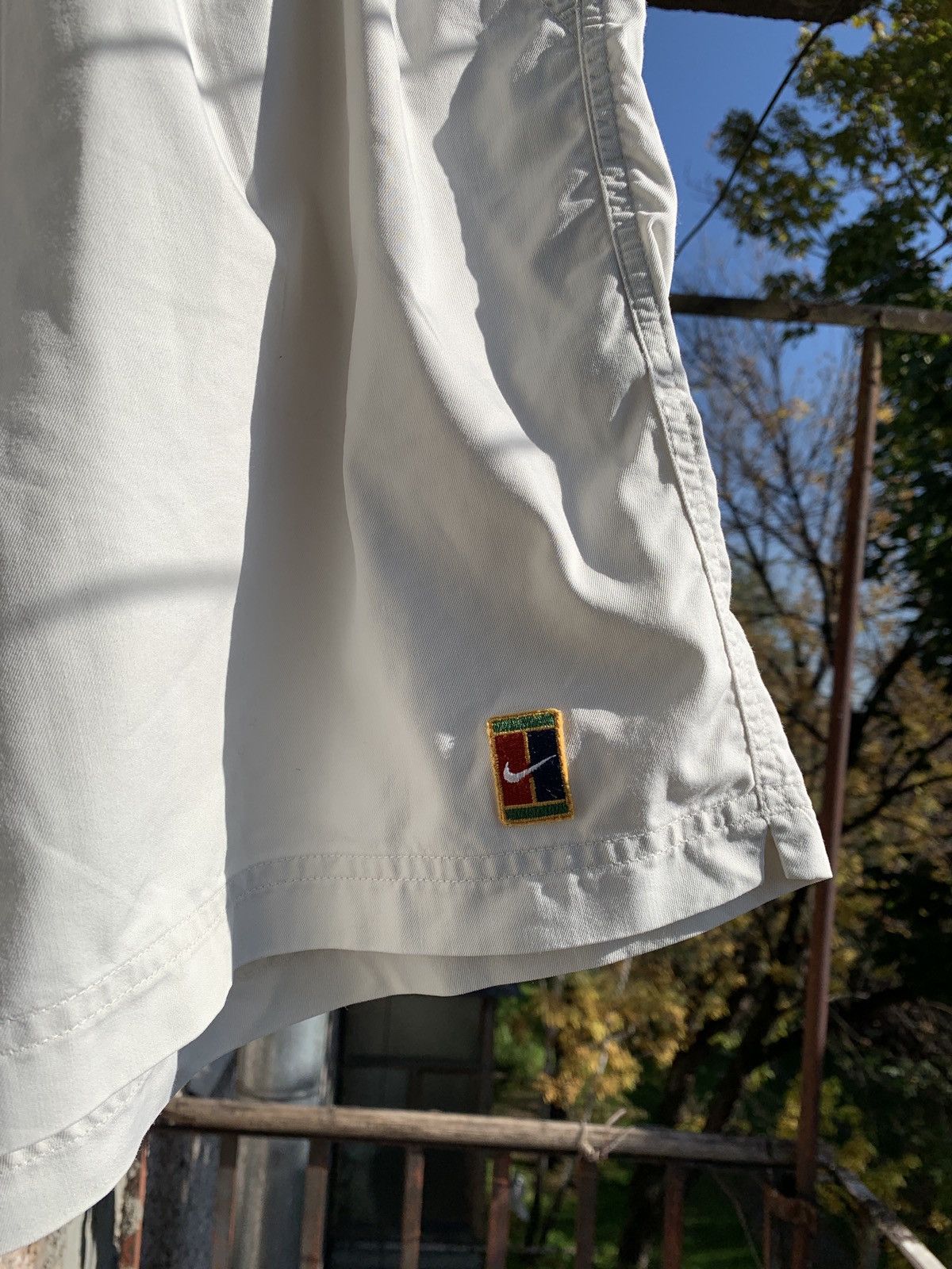 Nike 90s Vintage Nike Tennis Court White Shorts Andre Agassi Size US 36 / EU 52 - 5 Thumbnail