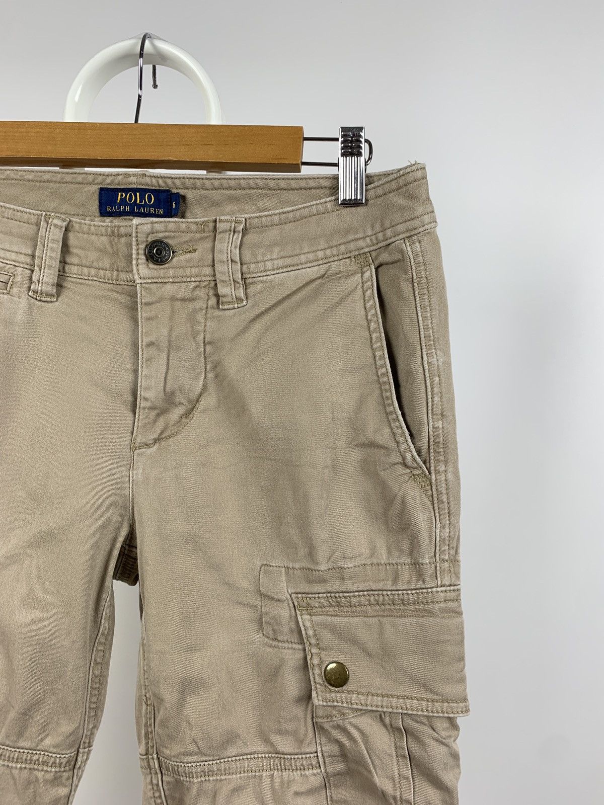 Polo Ralph Lauren Vintage Polo Ralph Lauren Beige Women’s Cargo Pants Size 28" / US 6 / IT 42 - 9 Thumbnail