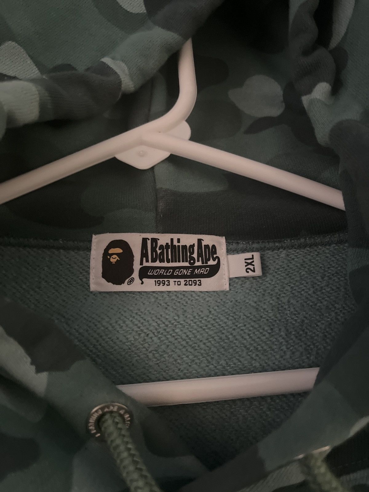 Bape Bape Pullover Hoodie Oversized Green XXL Size US XXL / EU 58 / 5 - 4 Thumbnail