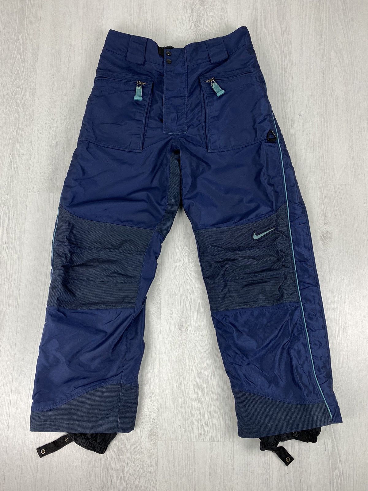 Vintage 90s Nike ACG Y2K Ski Snowboard Full Zip Pants Oakley