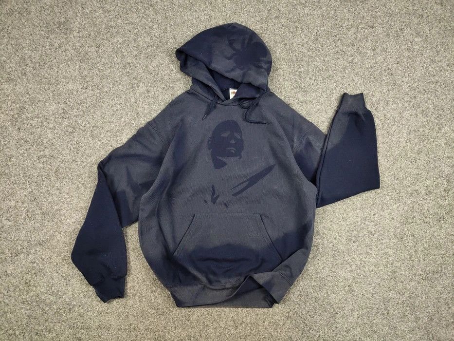 Japanese Brand Vintage 90's Sun Faded Silhouette Boxy Blue Blank Hoodie Size US M / EU 48-50 / 2 - 6 Thumbnail